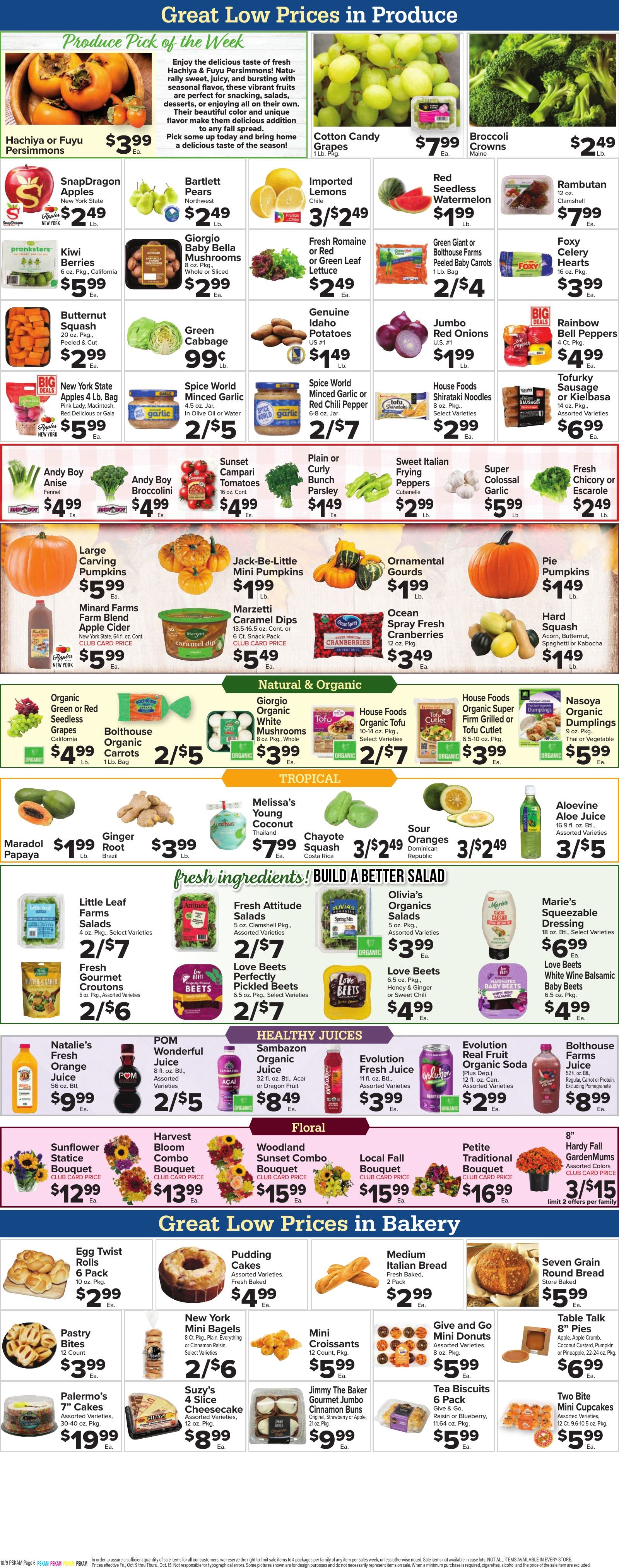 Foodtown Weekly Ad October 9 - 15, 2026