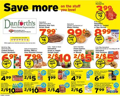 Danforth's Supermarket Weekly Ad October 4 - 10, 2026