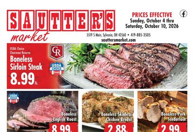 Sautter's Market Weekly Ad October 3 - 9, 2026