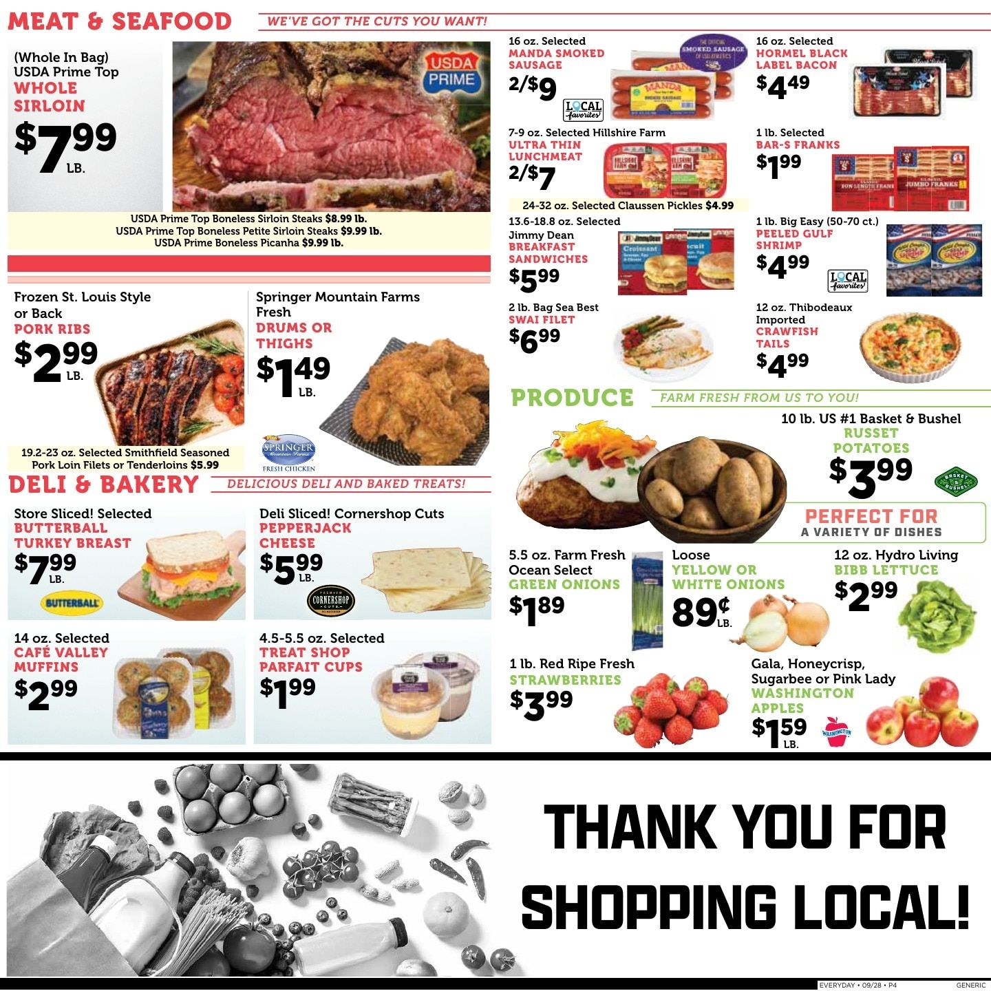 Olinde's Grocery Weekly Ad September 29 - October 4, 2026