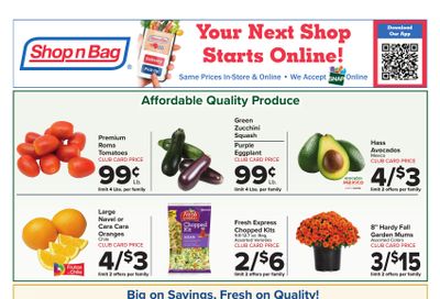 Shop n Bag Weekly Ad October 9 - 15, 2026