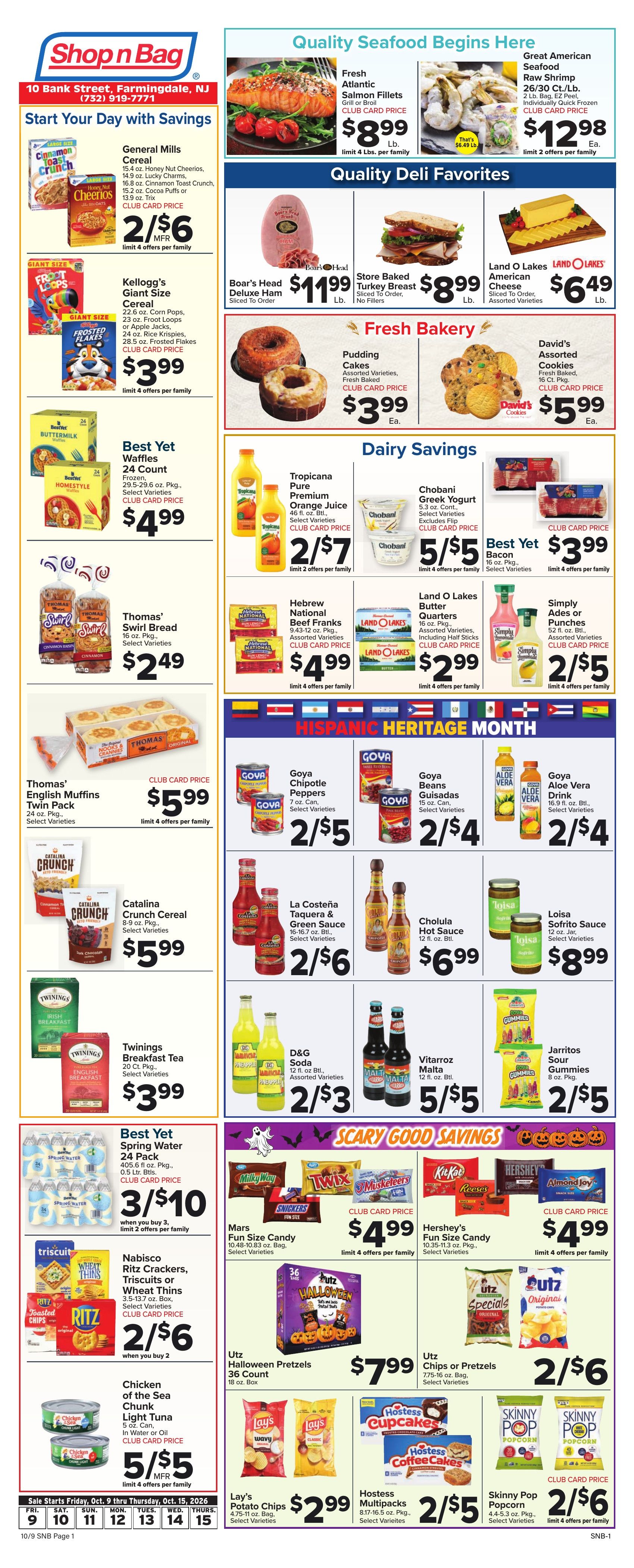 Shop n Bag Weekly Ad October 9 - 15, 2026