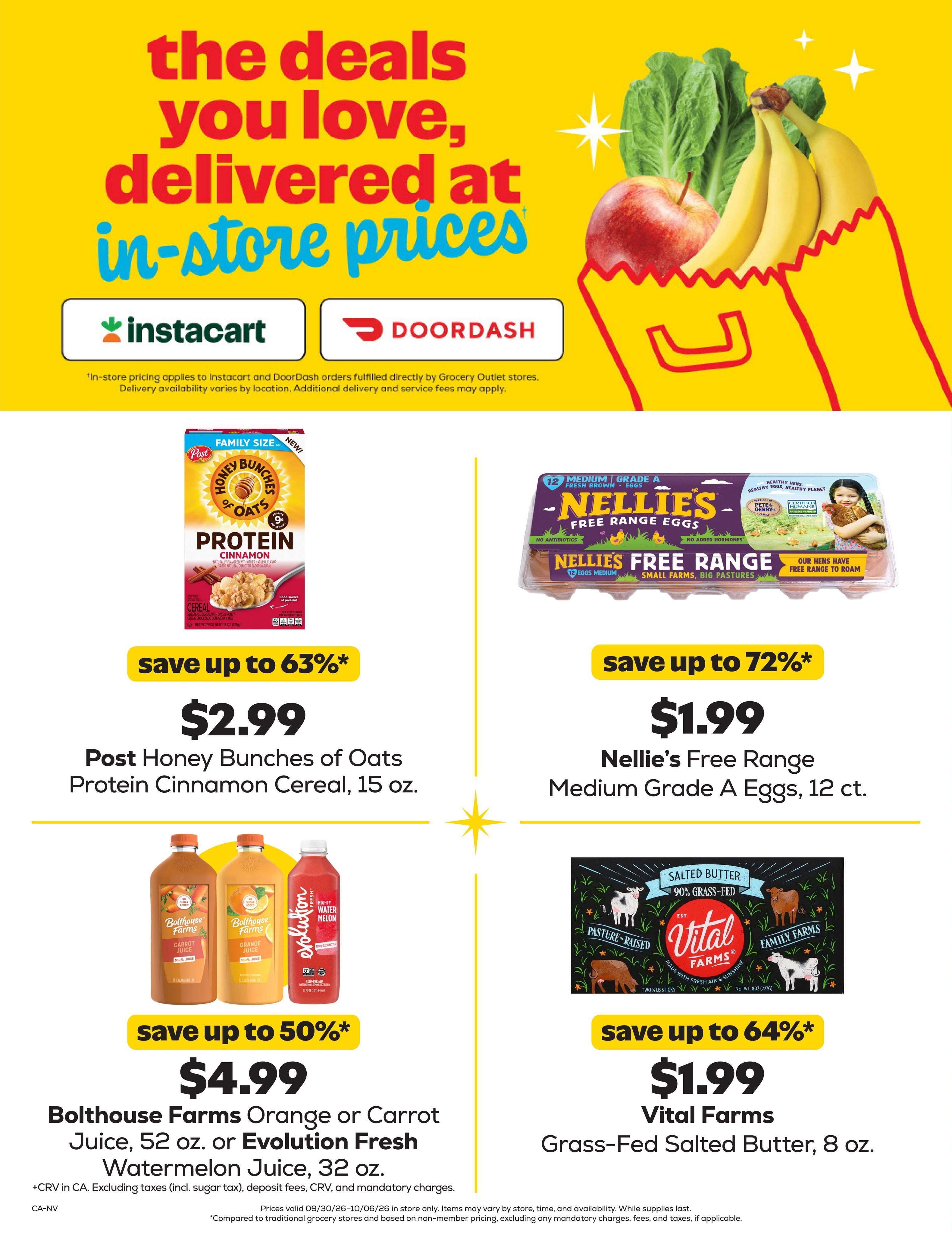 Grocery Outlet Weekly Ad September 30 - October 6, 2026