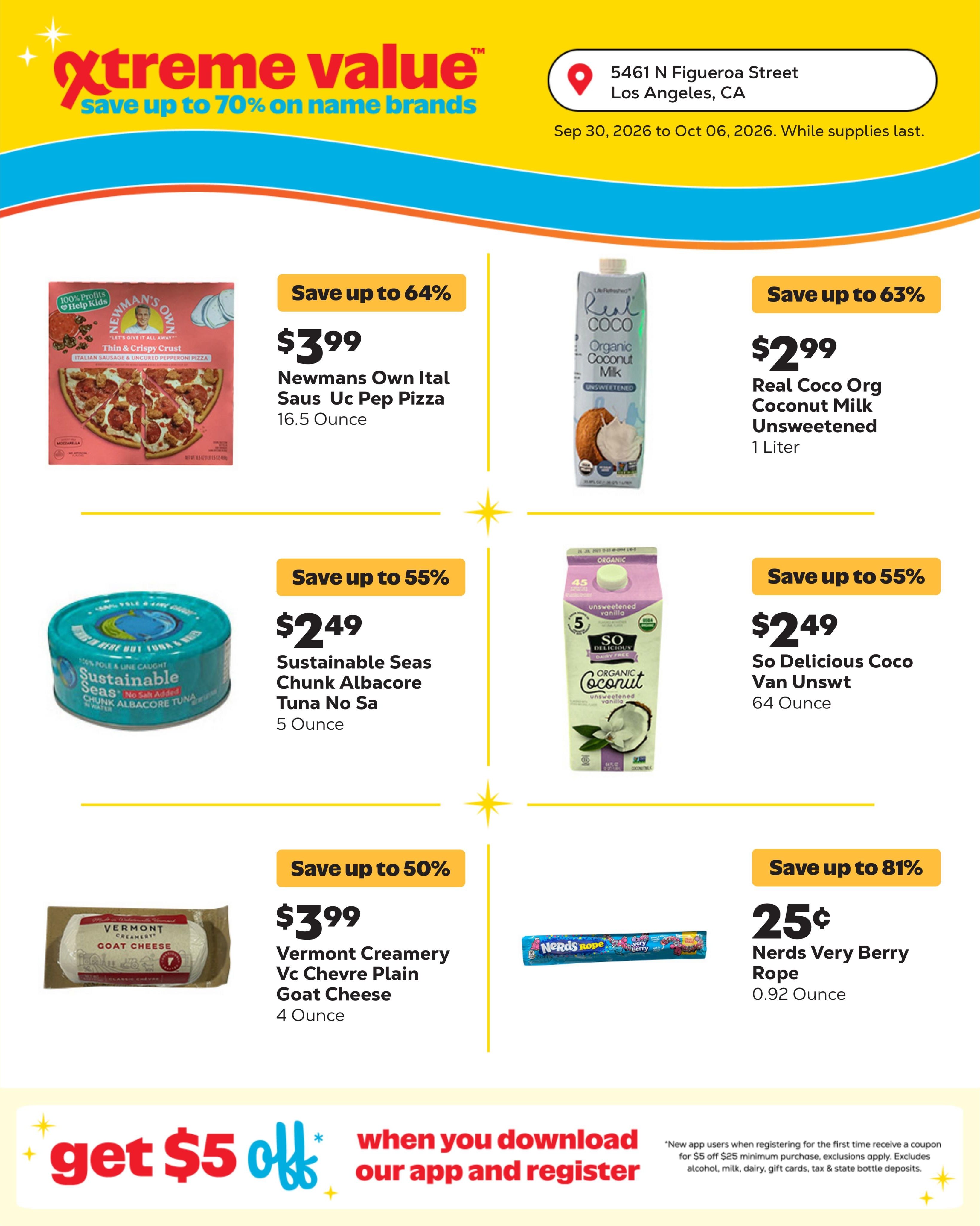 Grocery Outlet Weekly Ad September 30 - October 6, 2026