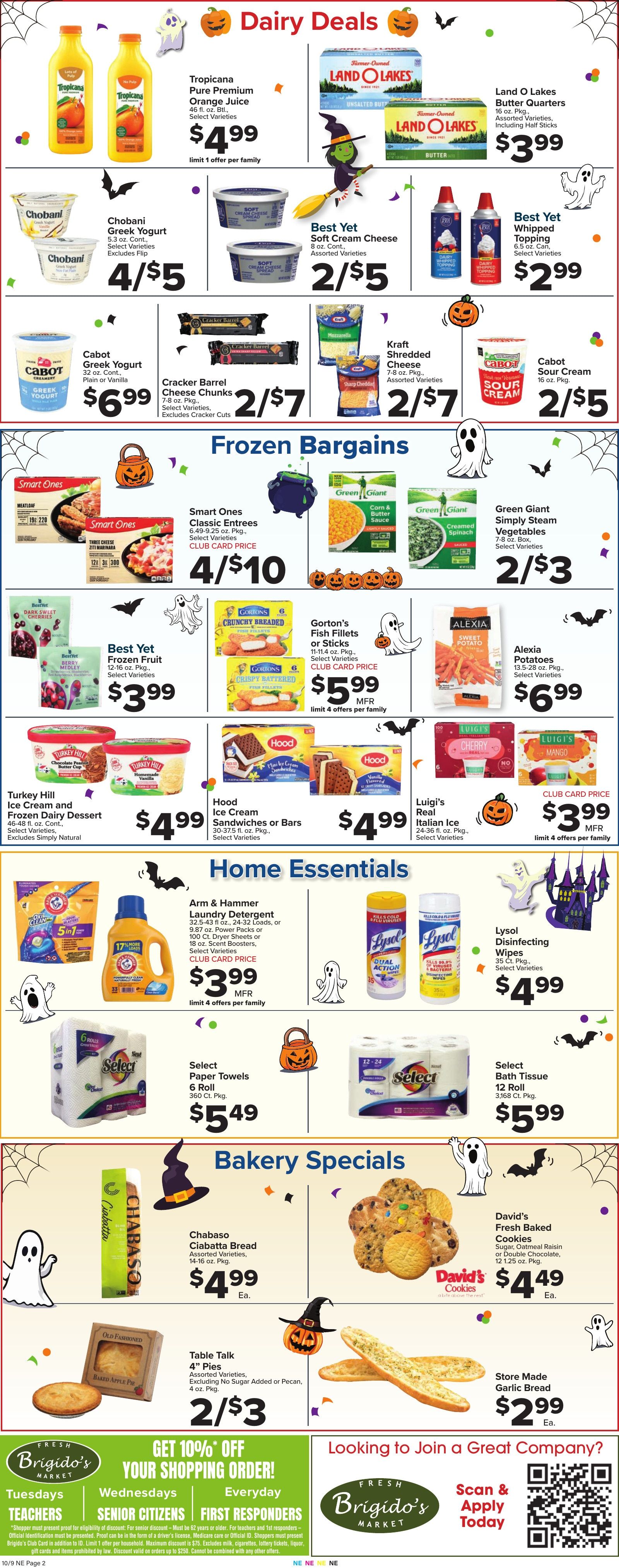 Brigido's Fresh Market Weekly Ad October 9 - 15, 2026