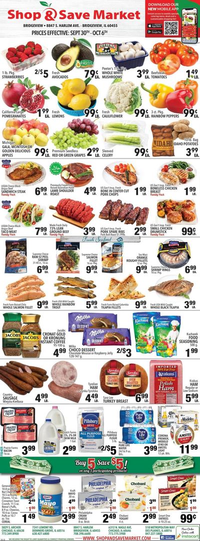 Shop And Save Market (Thornton Area, IL) Weekly Ad September 30 - October 6, 2026
