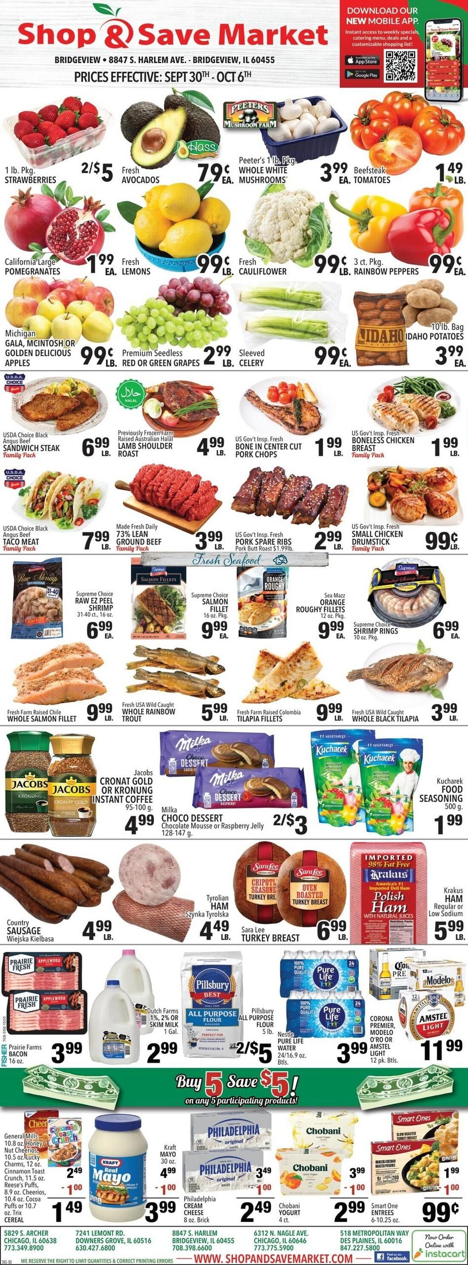 Shop And Save Market (Thornton Area, IL) Weekly Ad September 30 - October 6, 2026