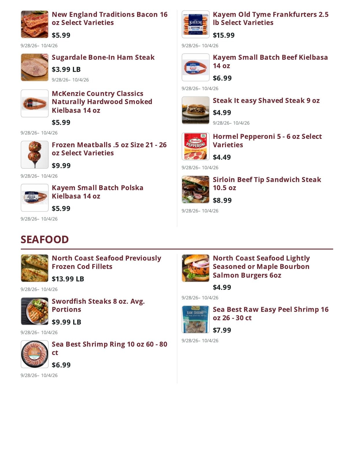 Ralph's Supermarket Weekly Ad September 28 - October 4, 2026