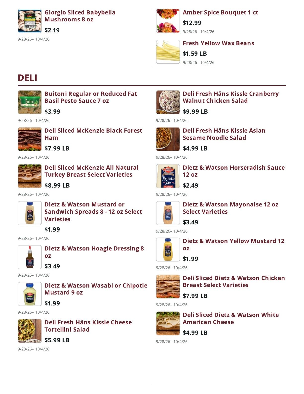 Ralph's Supermarket Weekly Ad September 28 - October 4, 2026