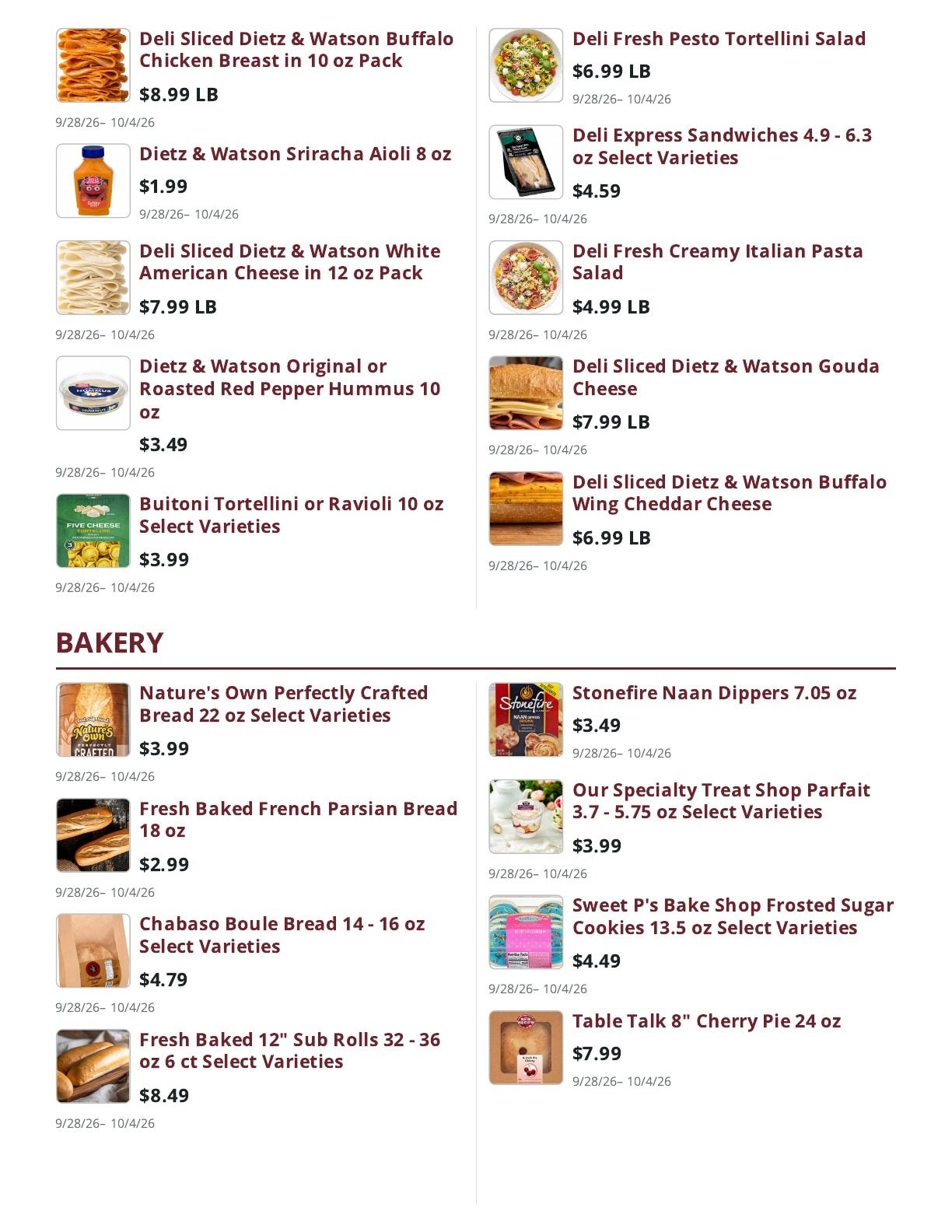 Ralph's Supermarket Weekly Ad September 28 - October 4, 2026