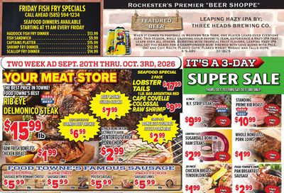 Food Towne Market (North Chili, NY) Weekly Ad October 4 - 17, 2026