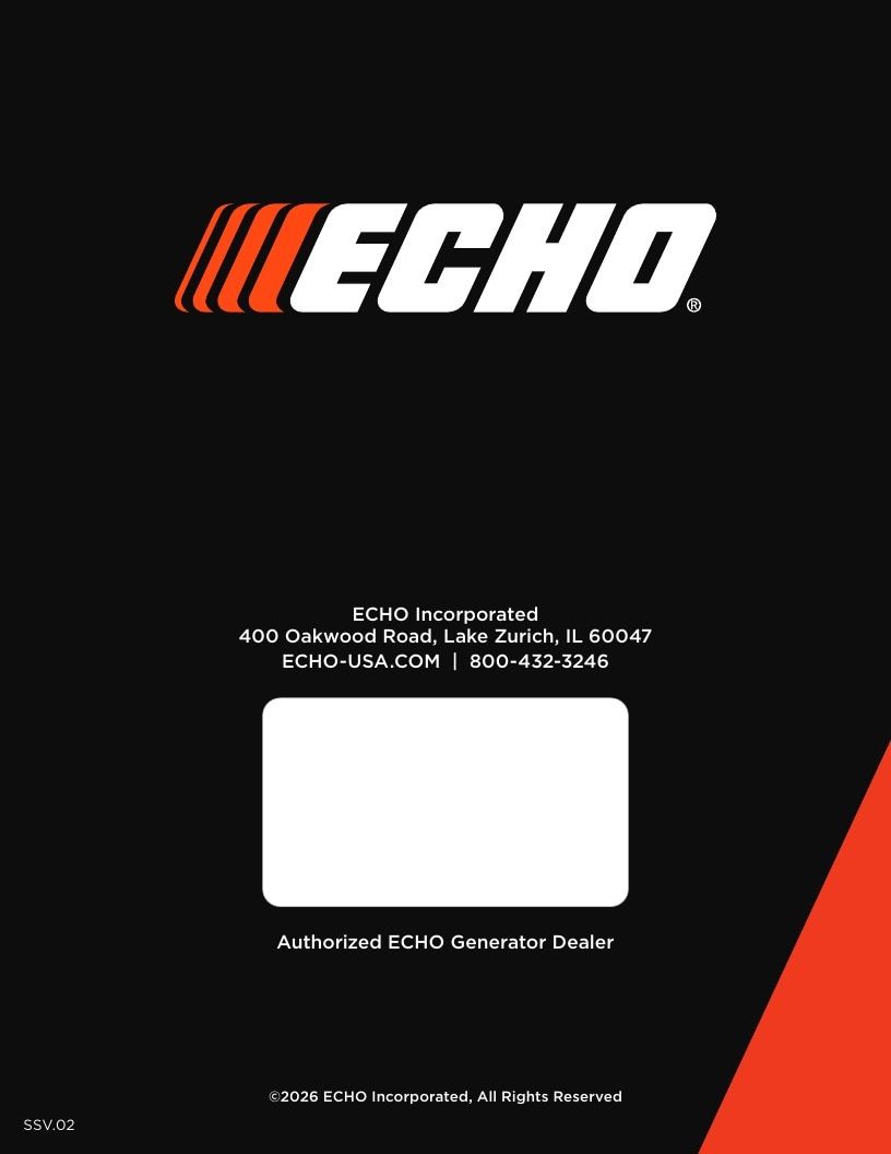 ECHO USA Outdoor Power Equipment Catalog Weekly Ad January 1 - December 31, 2026