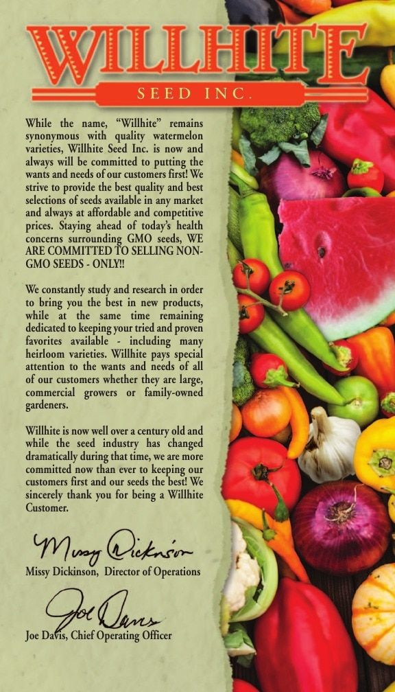 Willhite Seed Seed Catalog Weekly Ad January 1 - December 31, 2026