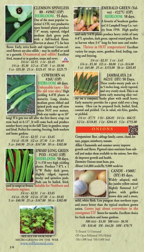 Willhite Seed Seed Catalog Weekly Ad January 1 - December 31, 2026