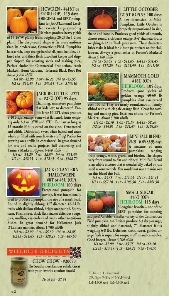 Willhite Seed Seed Catalog Weekly Ad January 1 - December 31, 2026