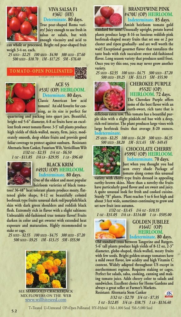 Willhite Seed Seed Catalog Weekly Ad January 1 - December 31, 2026