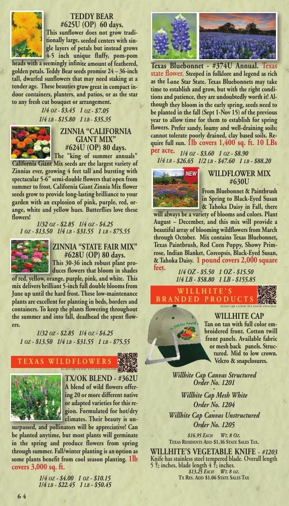Willhite Seed Seed Catalog Weekly Ad January 1 - December 31, 2026