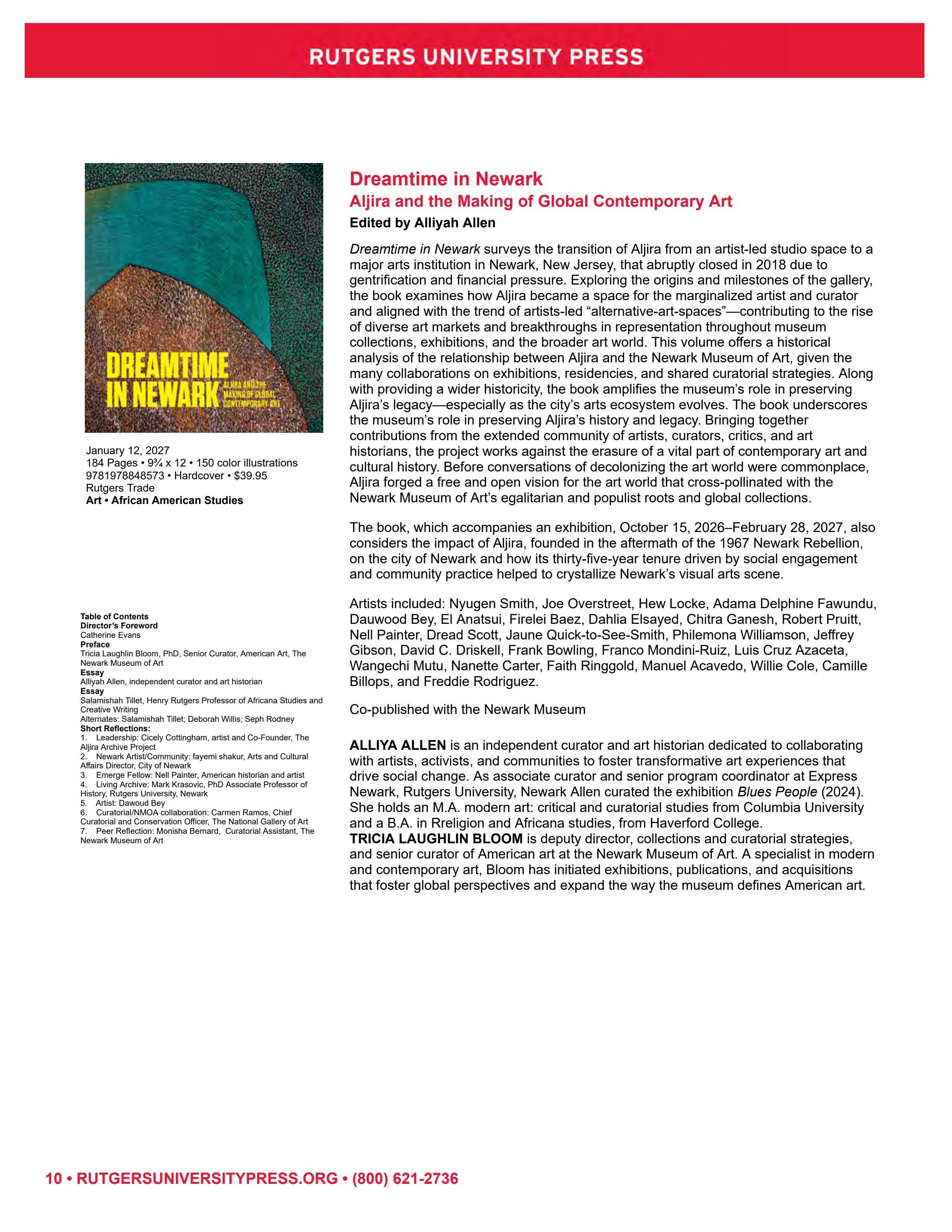 Rutgers University Press Fall and Winter Books Catalog Weekly Ad January 1 - December 31, 2026