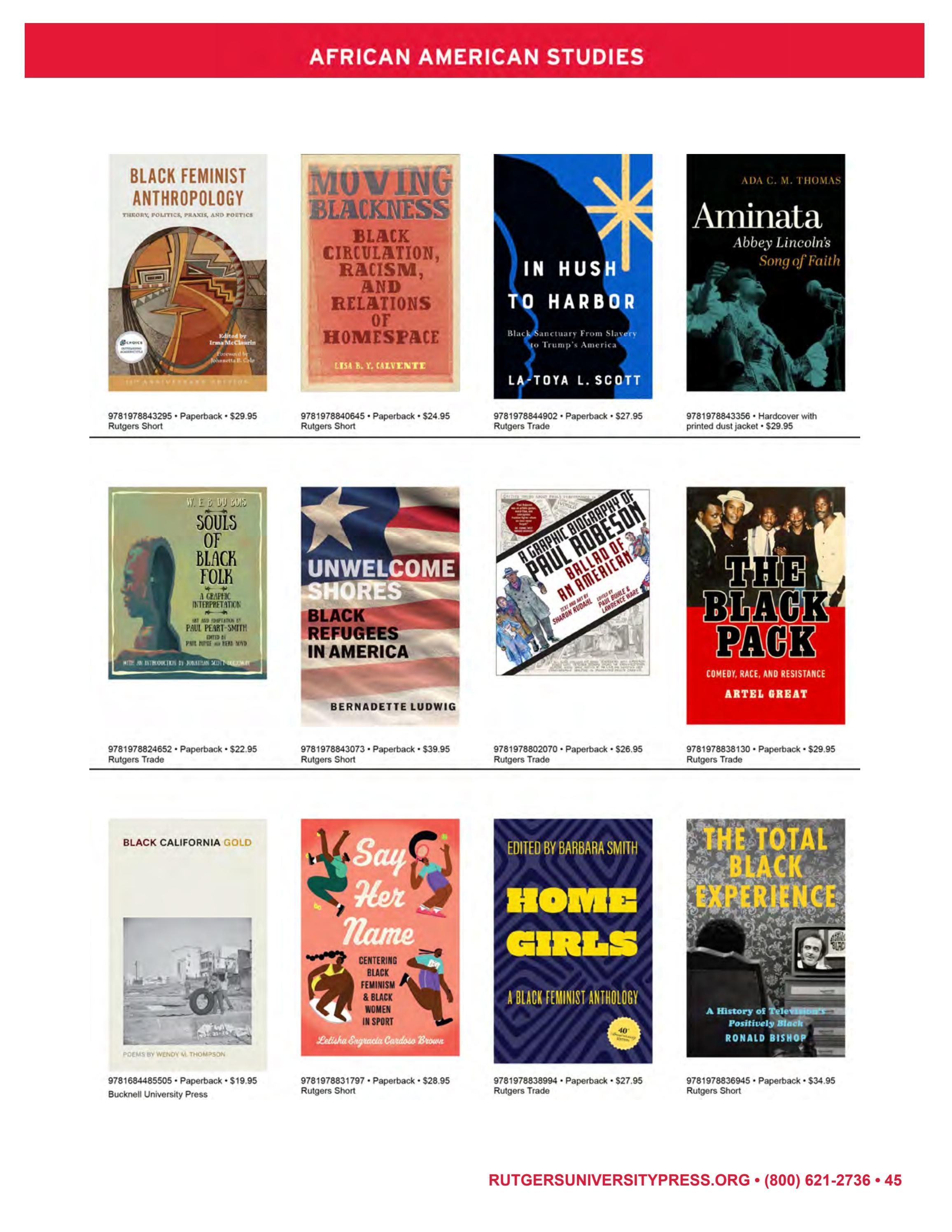 Rutgers University Press Fall and Winter Books Catalog Weekly Ad January 1 - December 31, 2026