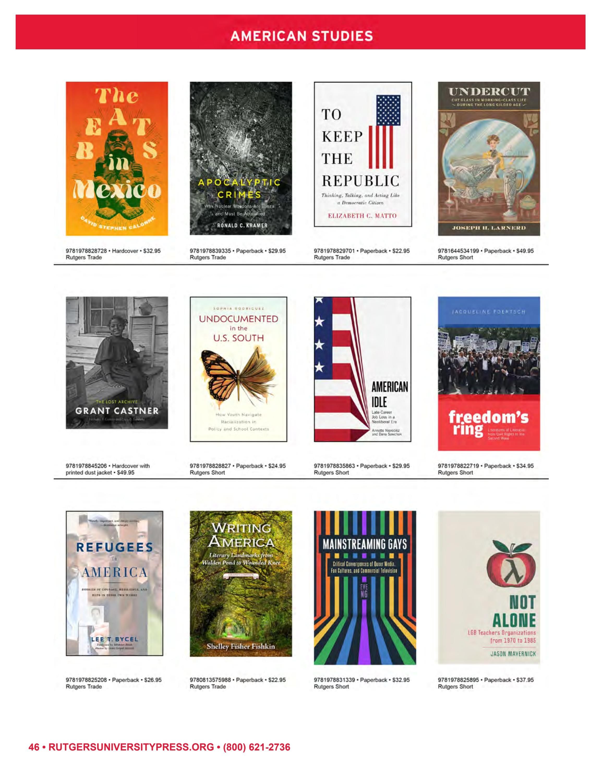 Rutgers University Press Fall and Winter Books Catalog Weekly Ad January 1 - December 31, 2026
