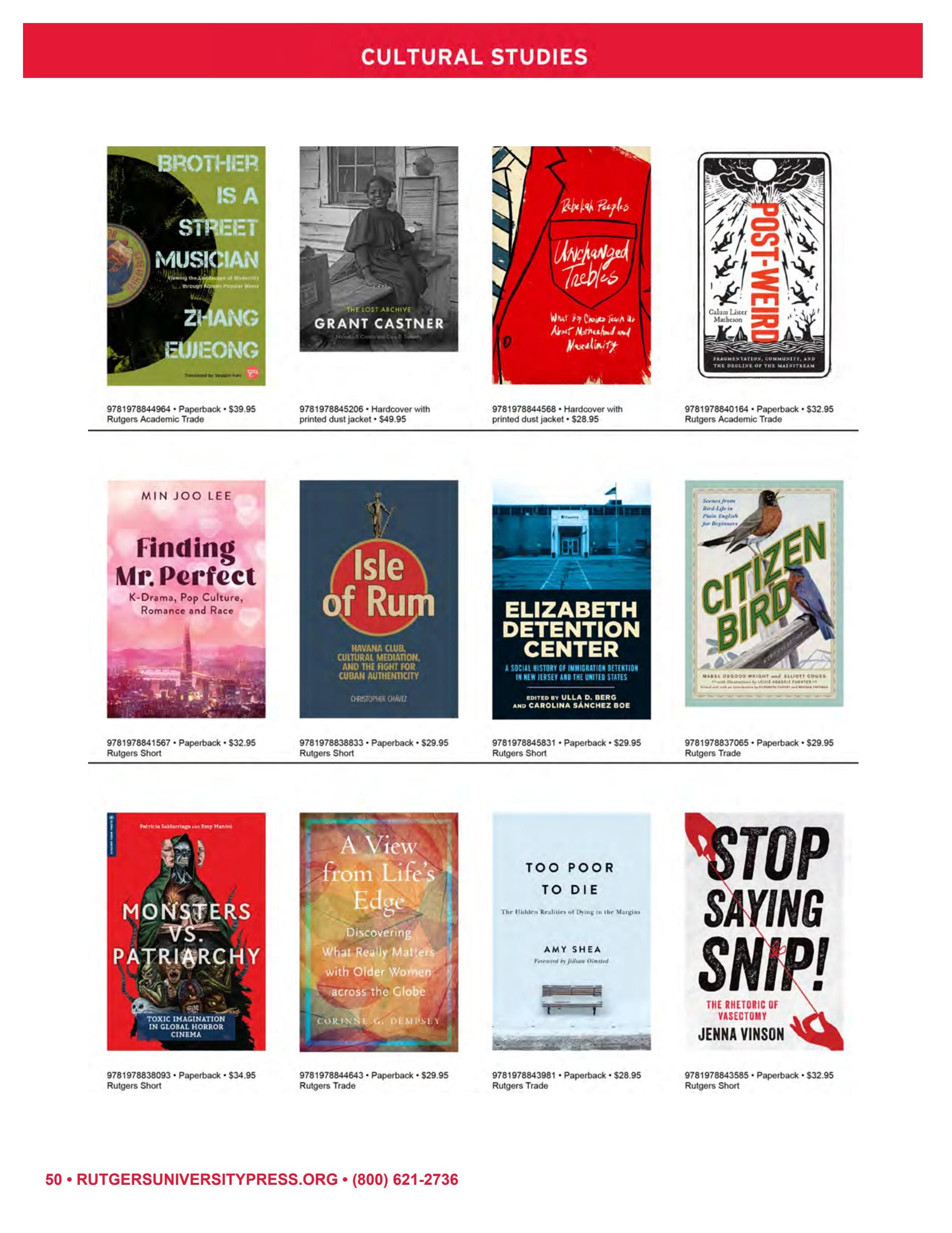 Rutgers University Press Fall and Winter Books Catalog Weekly Ad January 1 - December 31, 2026