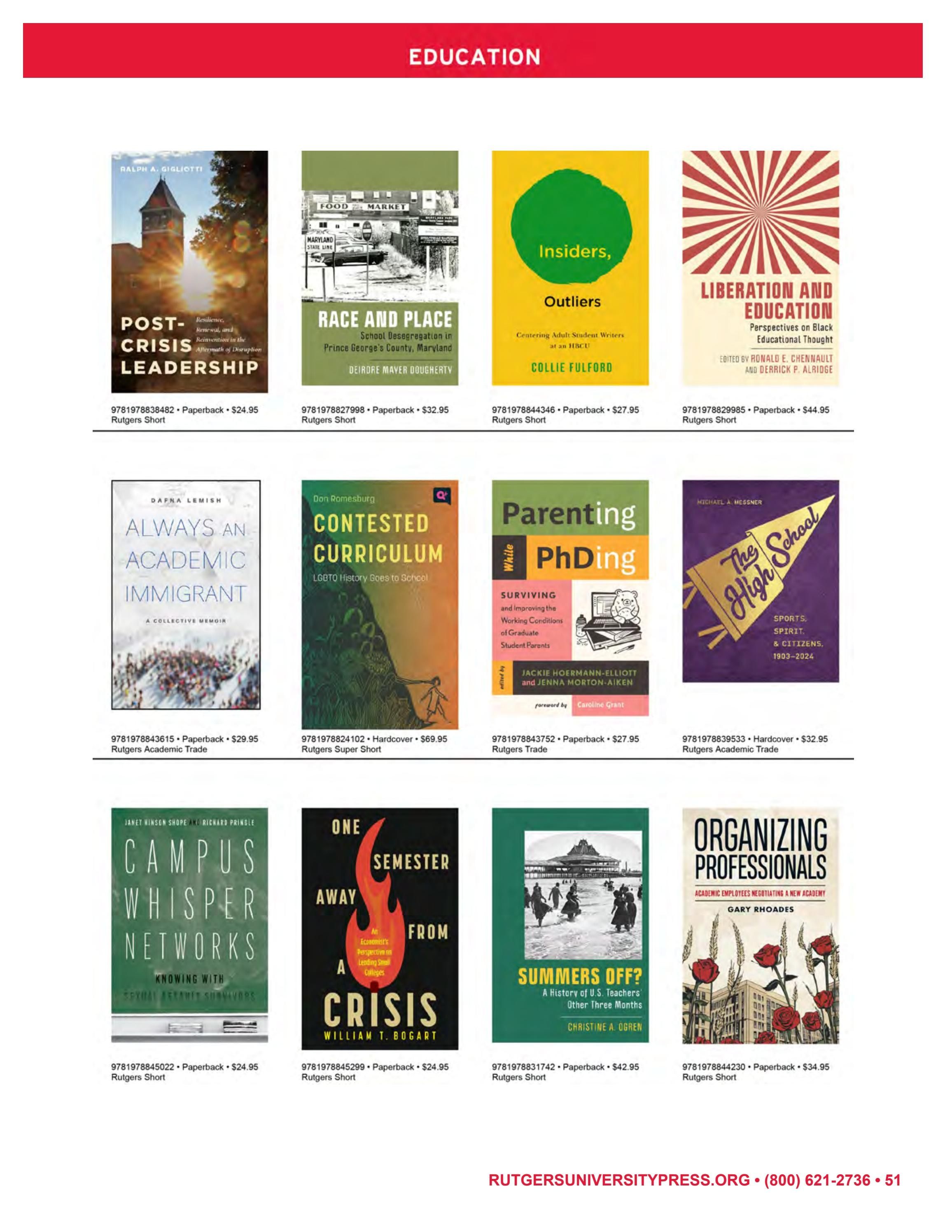 Rutgers University Press Fall and Winter Books Catalog Weekly Ad January 1 - December 31, 2026