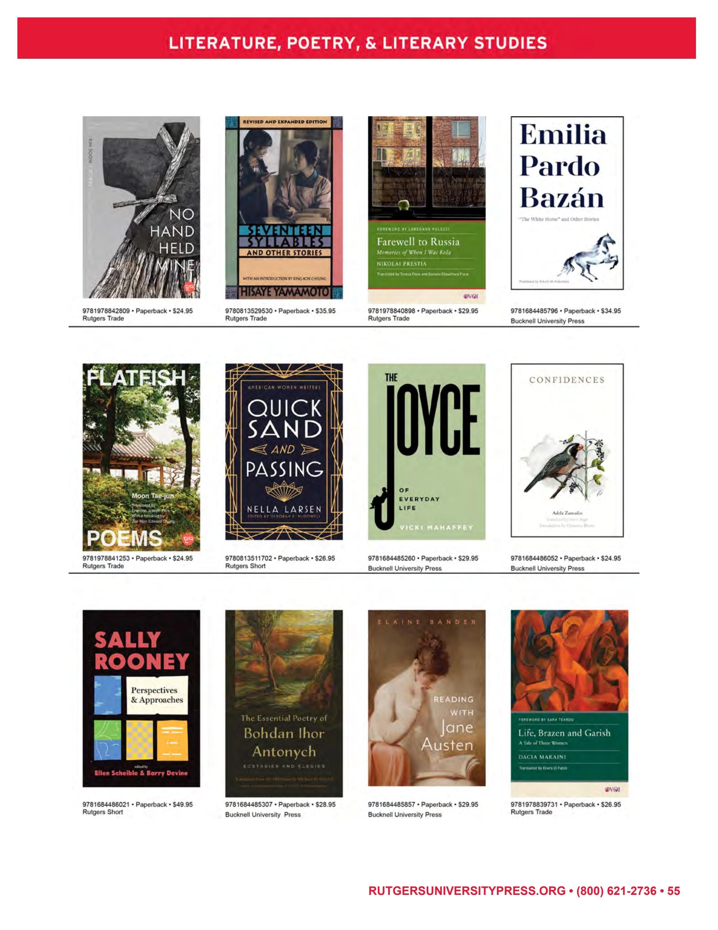 Rutgers University Press Fall and Winter Books Catalog Weekly Ad January 1 - December 31, 2026