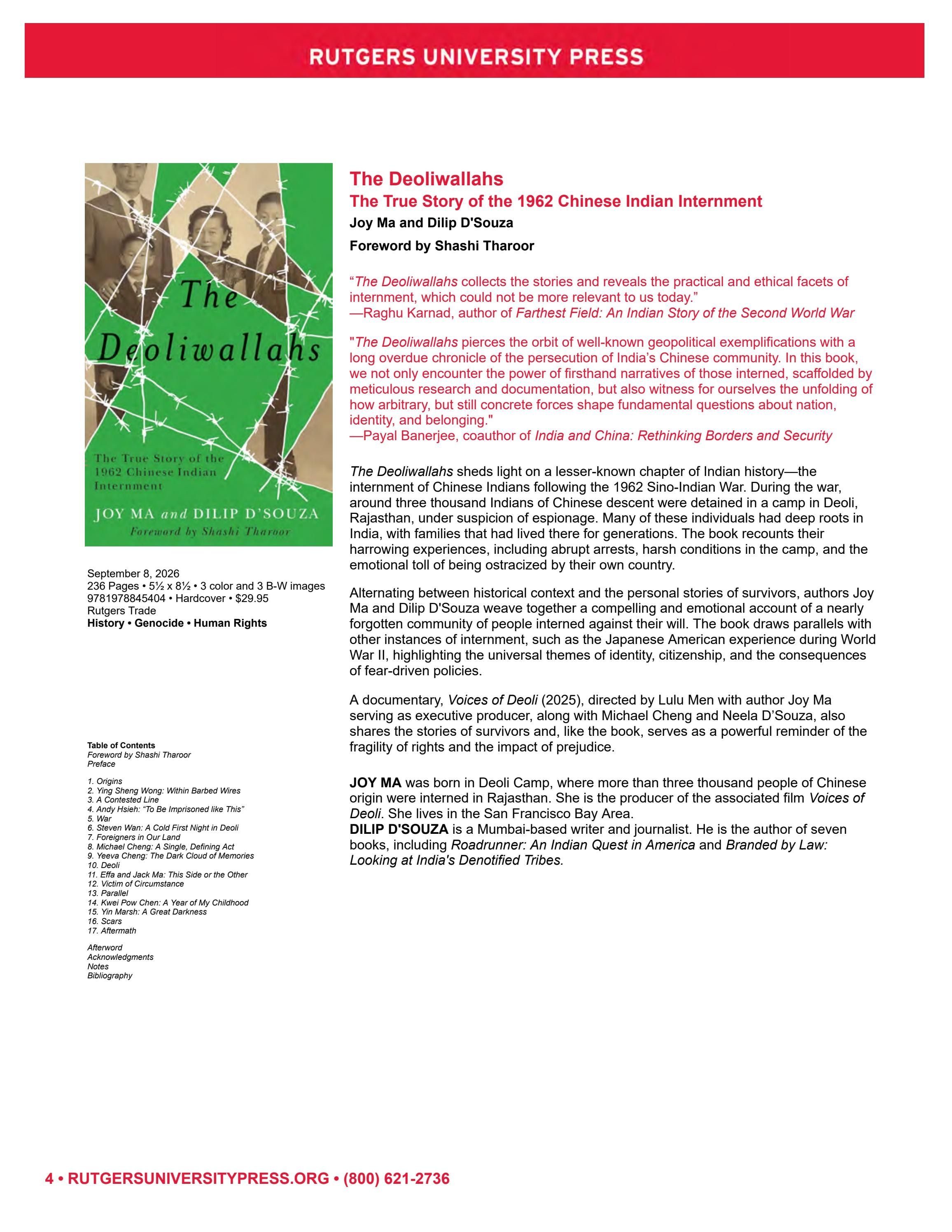 Rutgers University Press Fall and Winter Books Catalog Weekly Ad January 1 - December 31, 2026