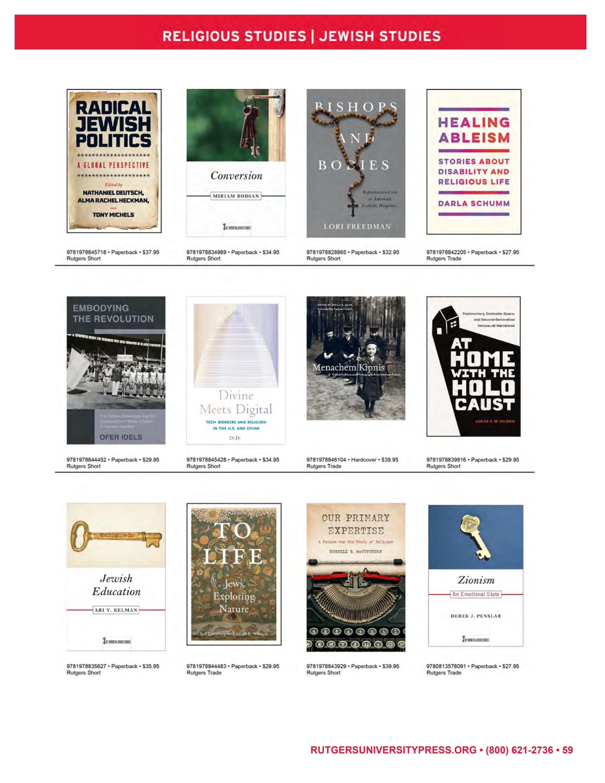Rutgers University Press Fall and Winter Books Catalog Weekly Ad January 1 - December 31, 2026