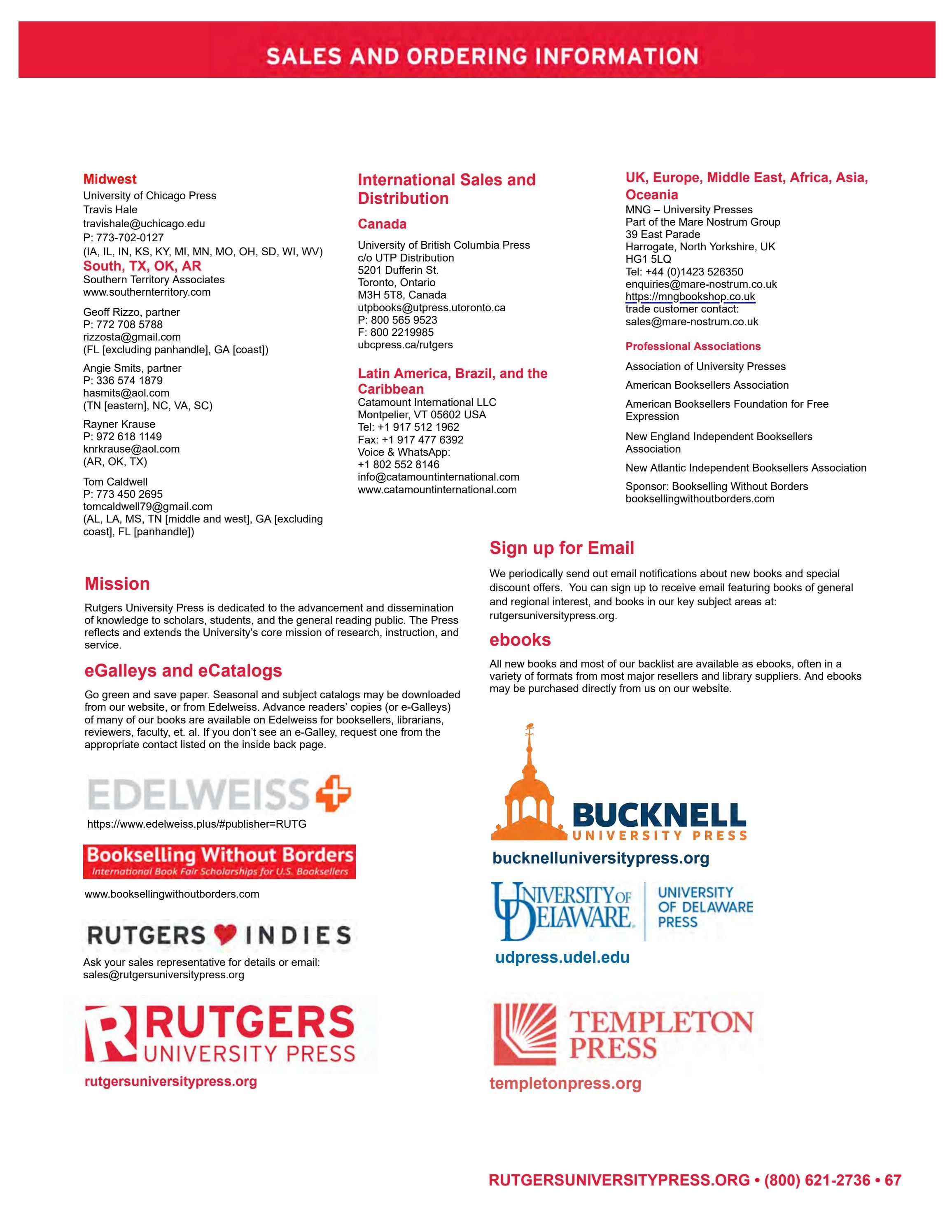 Rutgers University Press Fall and Winter Books Catalog Weekly Ad January 1 - December 31, 2026