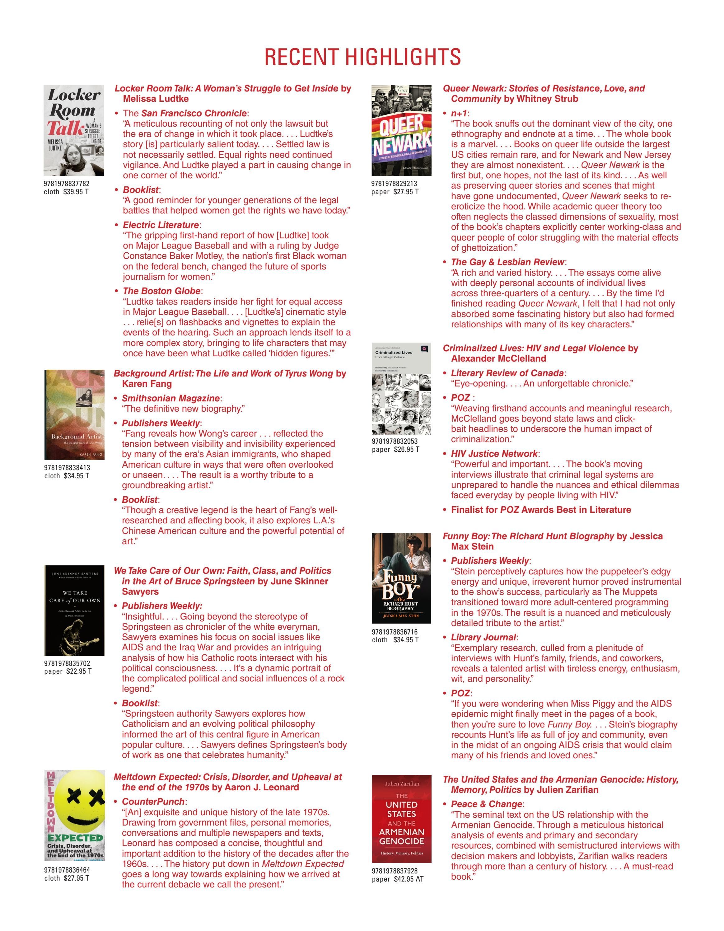 Rutgers University Press Fall and Winter Books Catalog Weekly Ad January 1 - December 31, 2026