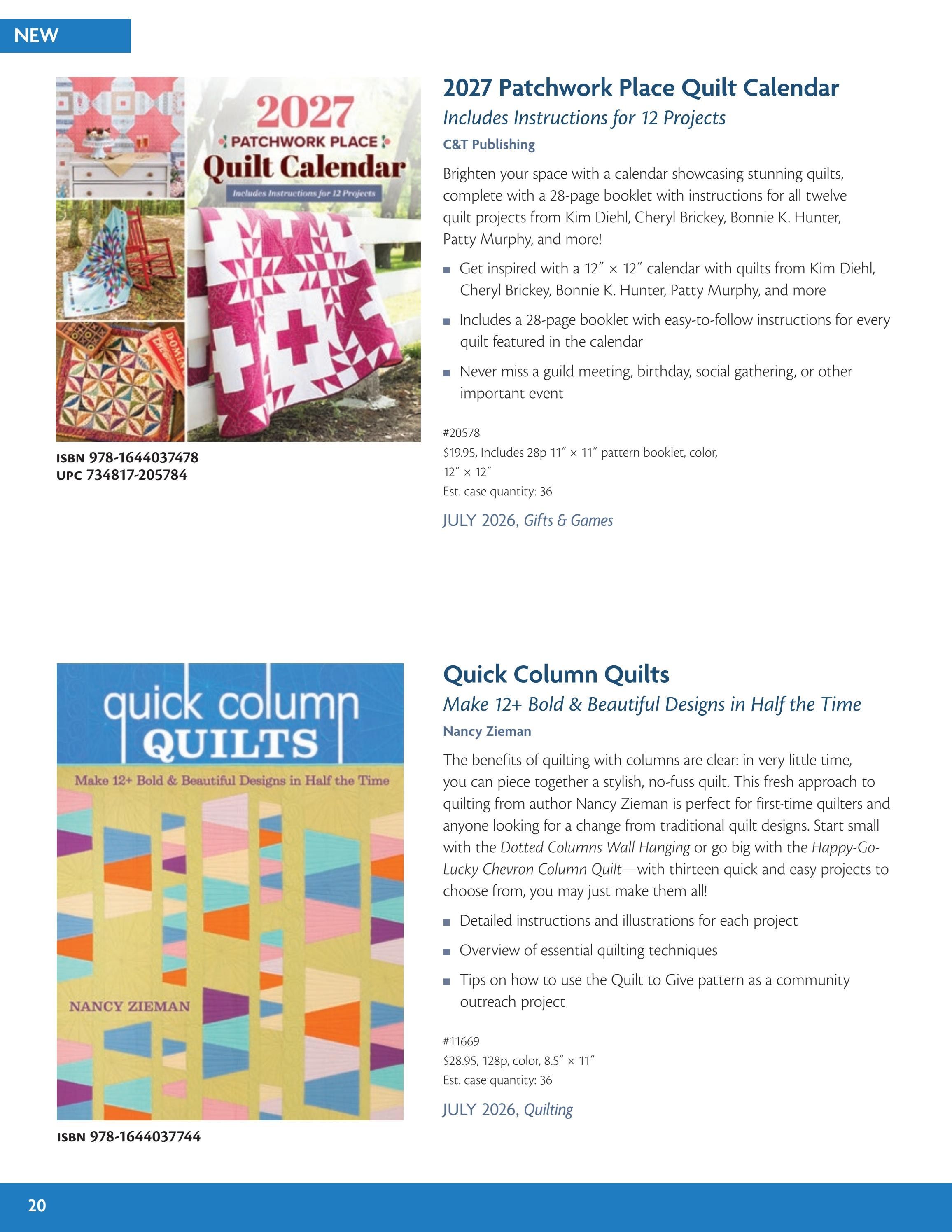 C&T Publishing Fall Book and Craft Catalog Weekly Ad January 1 - December 31, 2026
