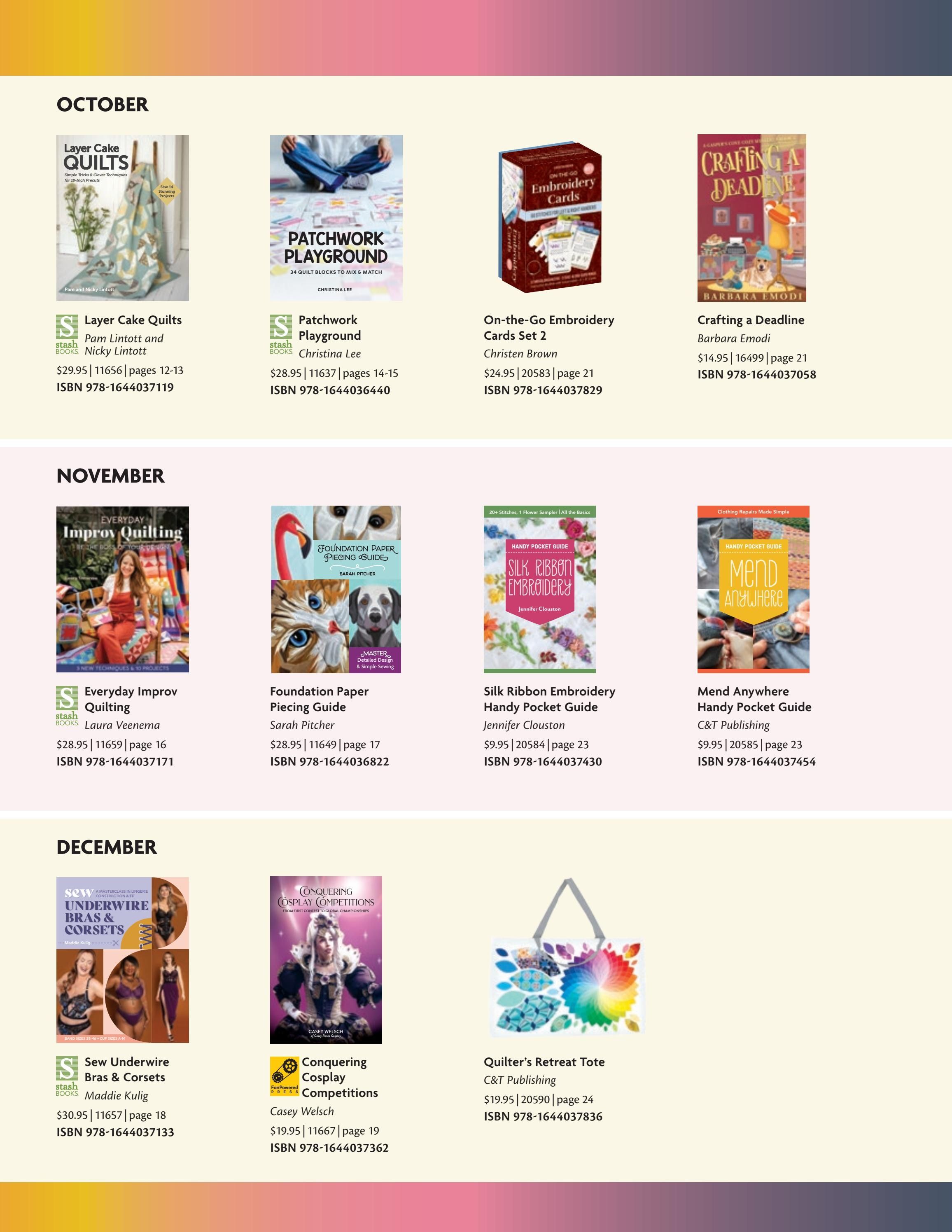 C&T Publishing Fall Book and Craft Catalog Weekly Ad January 1 - December 31, 2026