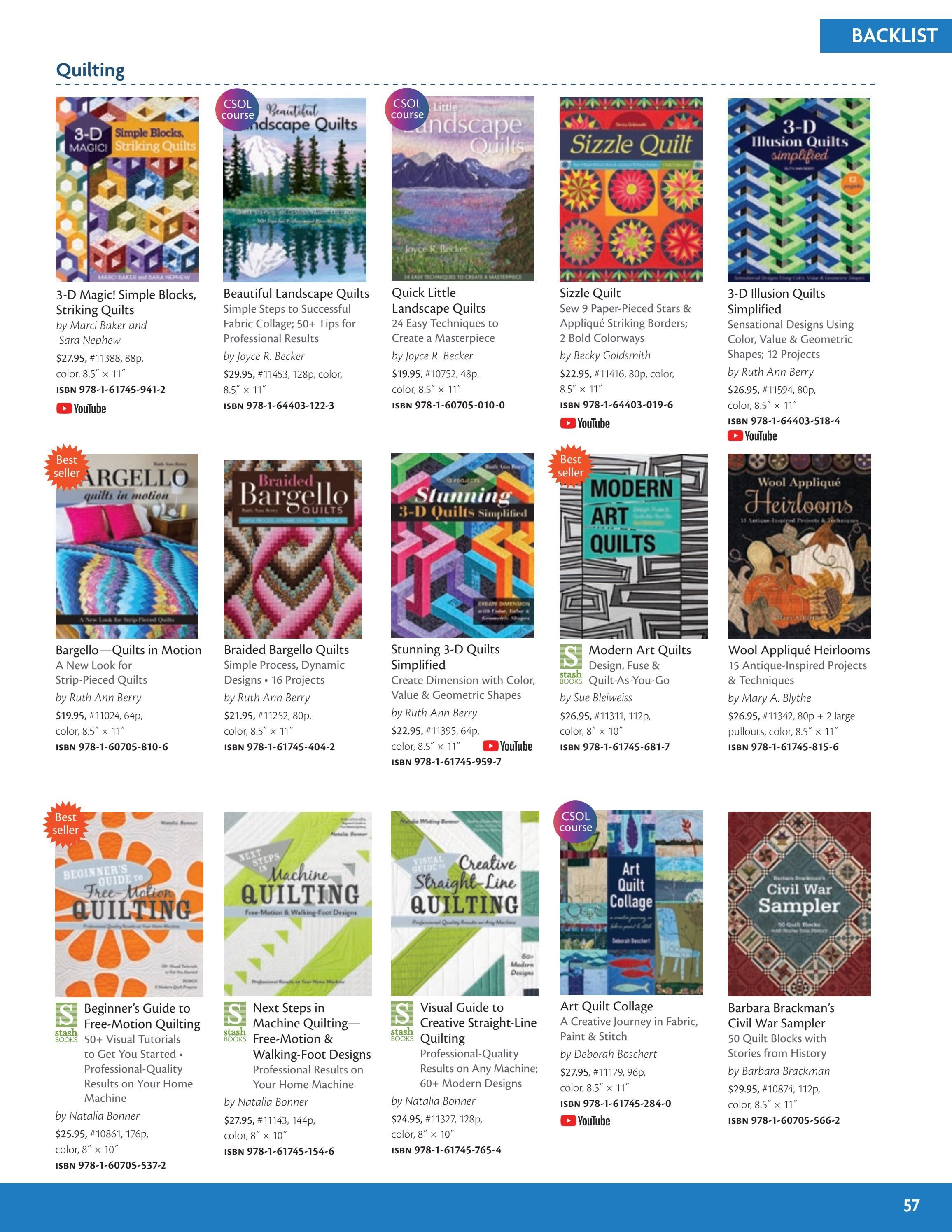 C&T Publishing Fall Book and Craft Catalog Weekly Ad January 1 - December 31, 2026
