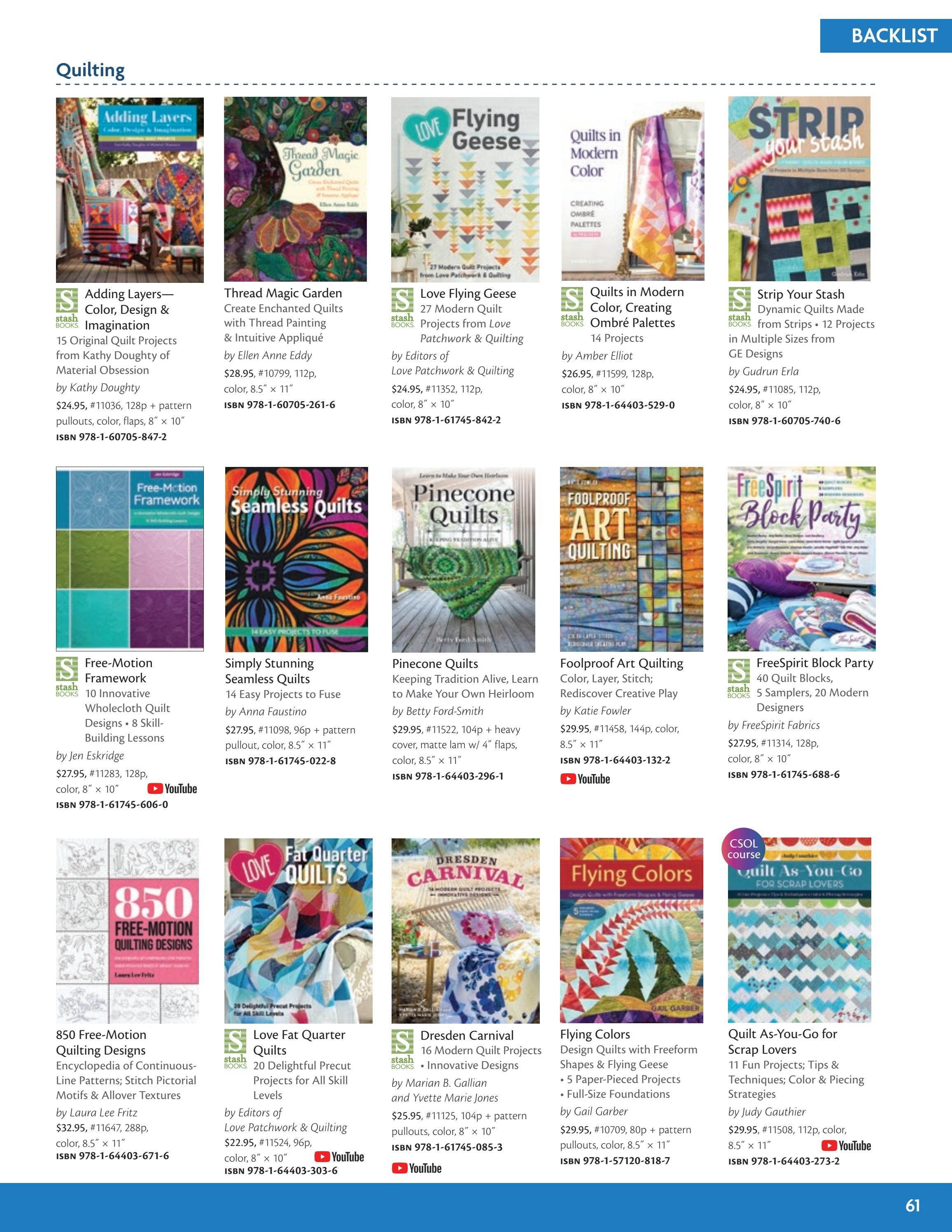 C&T Publishing Fall Book and Craft Catalog Weekly Ad January 1 - December 31, 2026