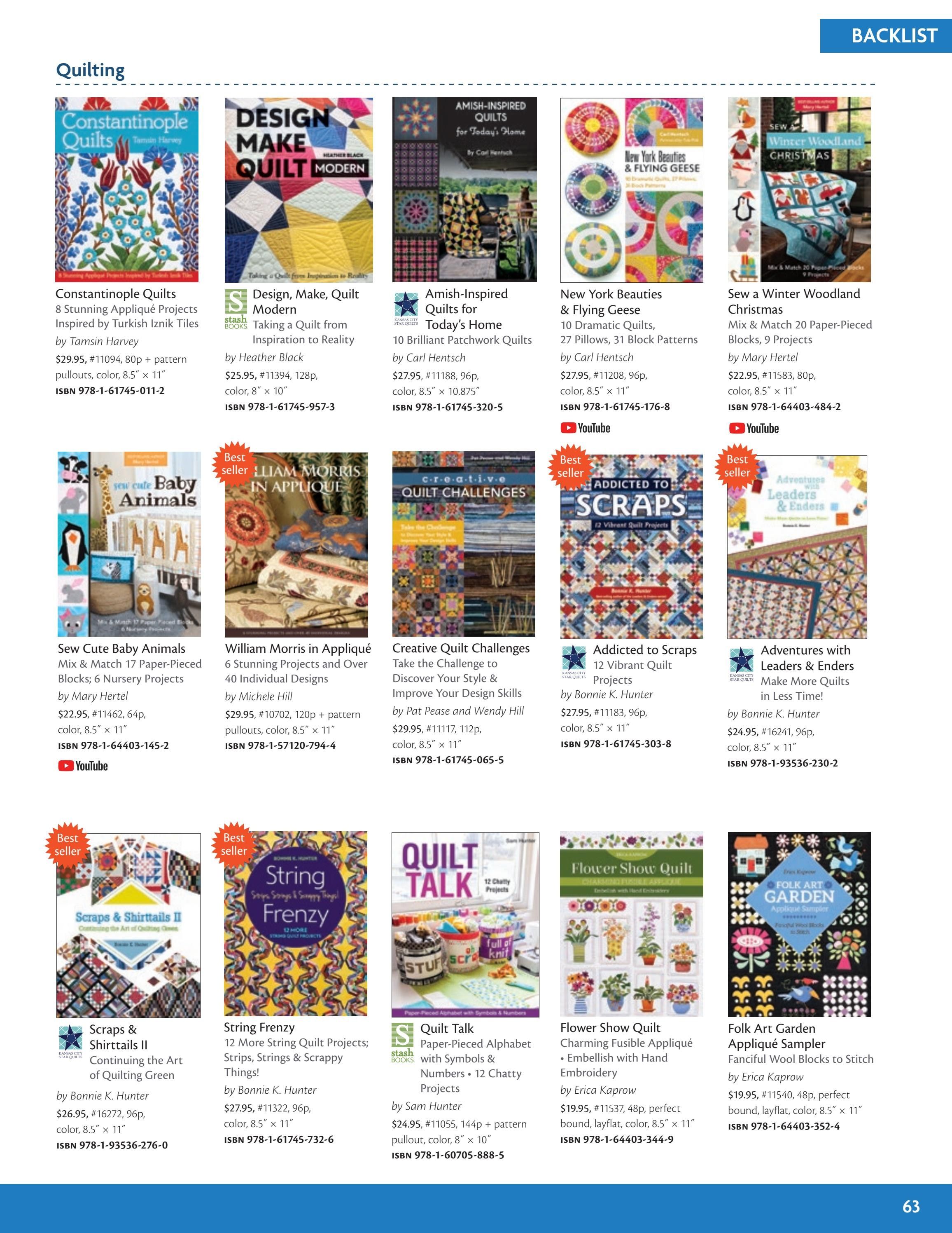 C&T Publishing Fall Book and Craft Catalog Weekly Ad January 1 - December 31, 2026