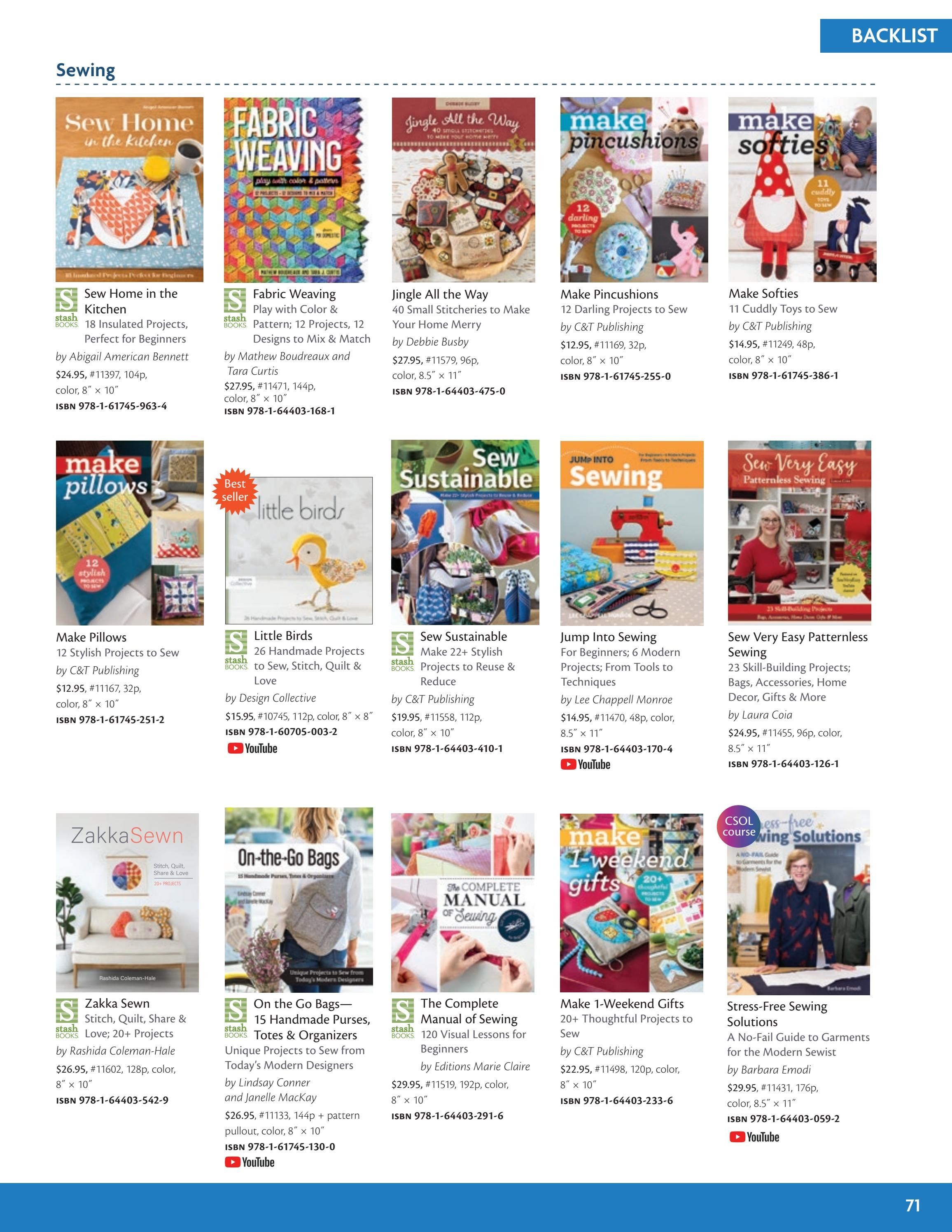 C&T Publishing Fall Book and Craft Catalog Weekly Ad January 1 - December 31, 2026