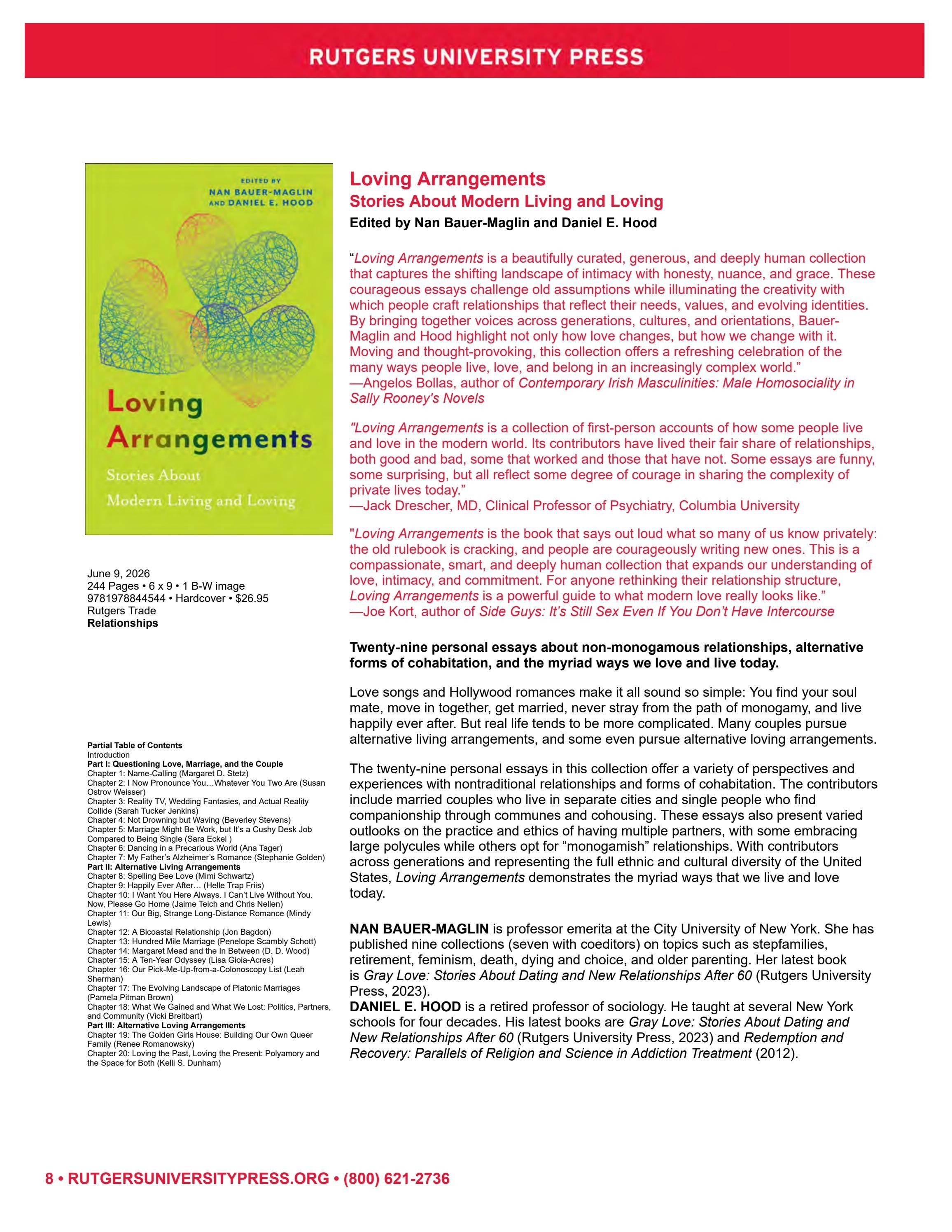 Rutgers University Press Spring and Summer Books Catalog Weekly Ad January 1 - December 31, 2026