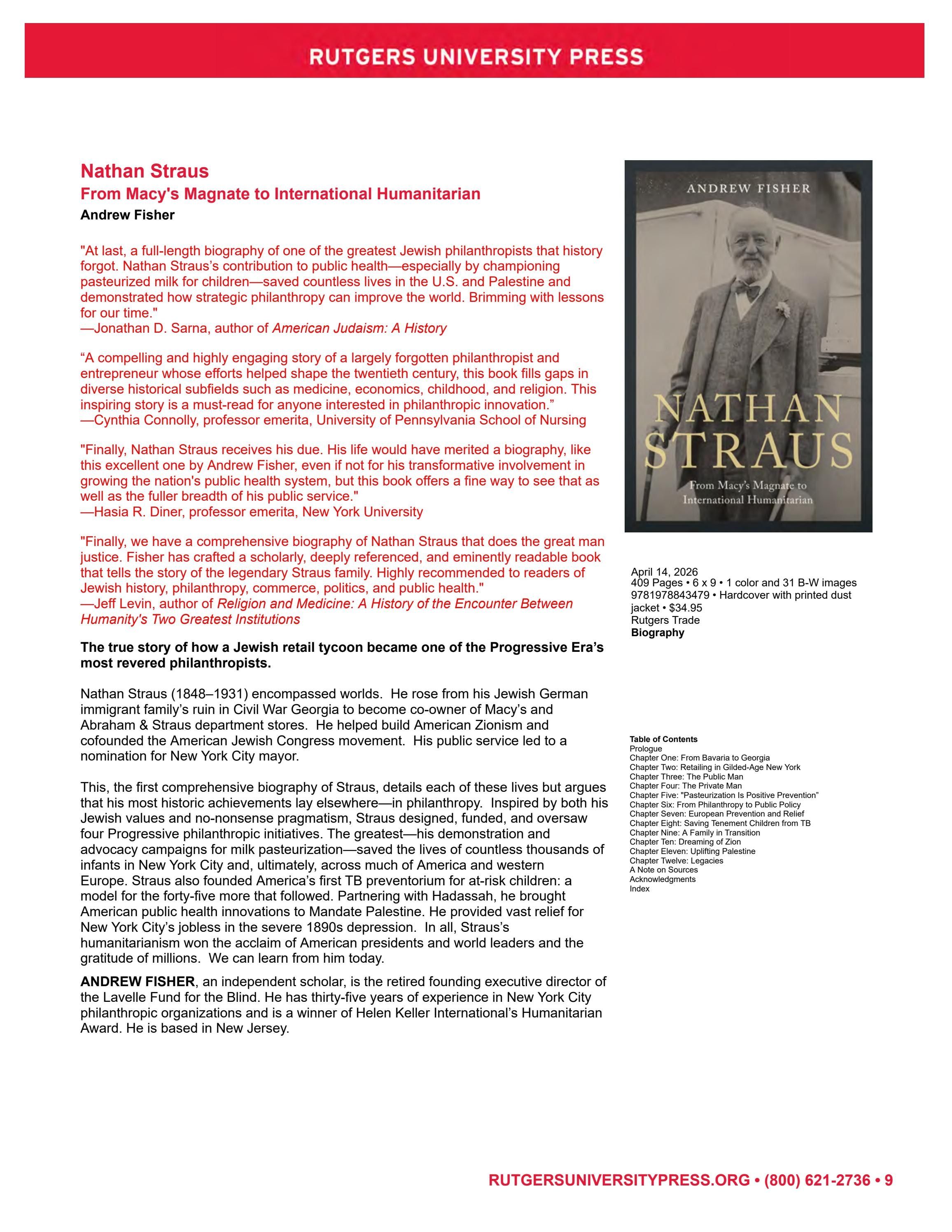 Rutgers University Press Spring and Summer Books Catalog Weekly Ad January 1 - December 31, 2026