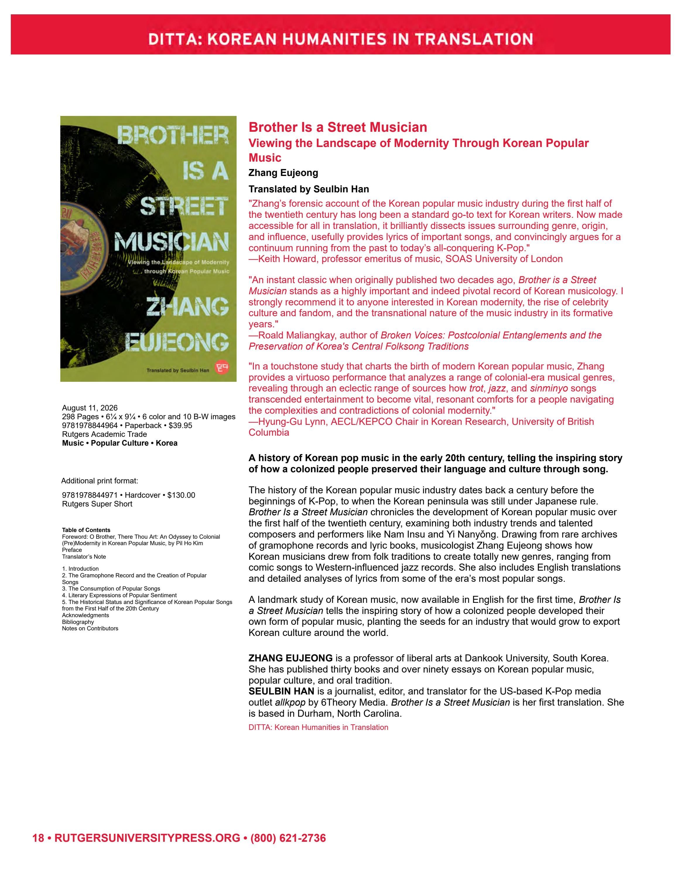 Rutgers University Press Spring and Summer Books Catalog Weekly Ad January 1 - December 31, 2026