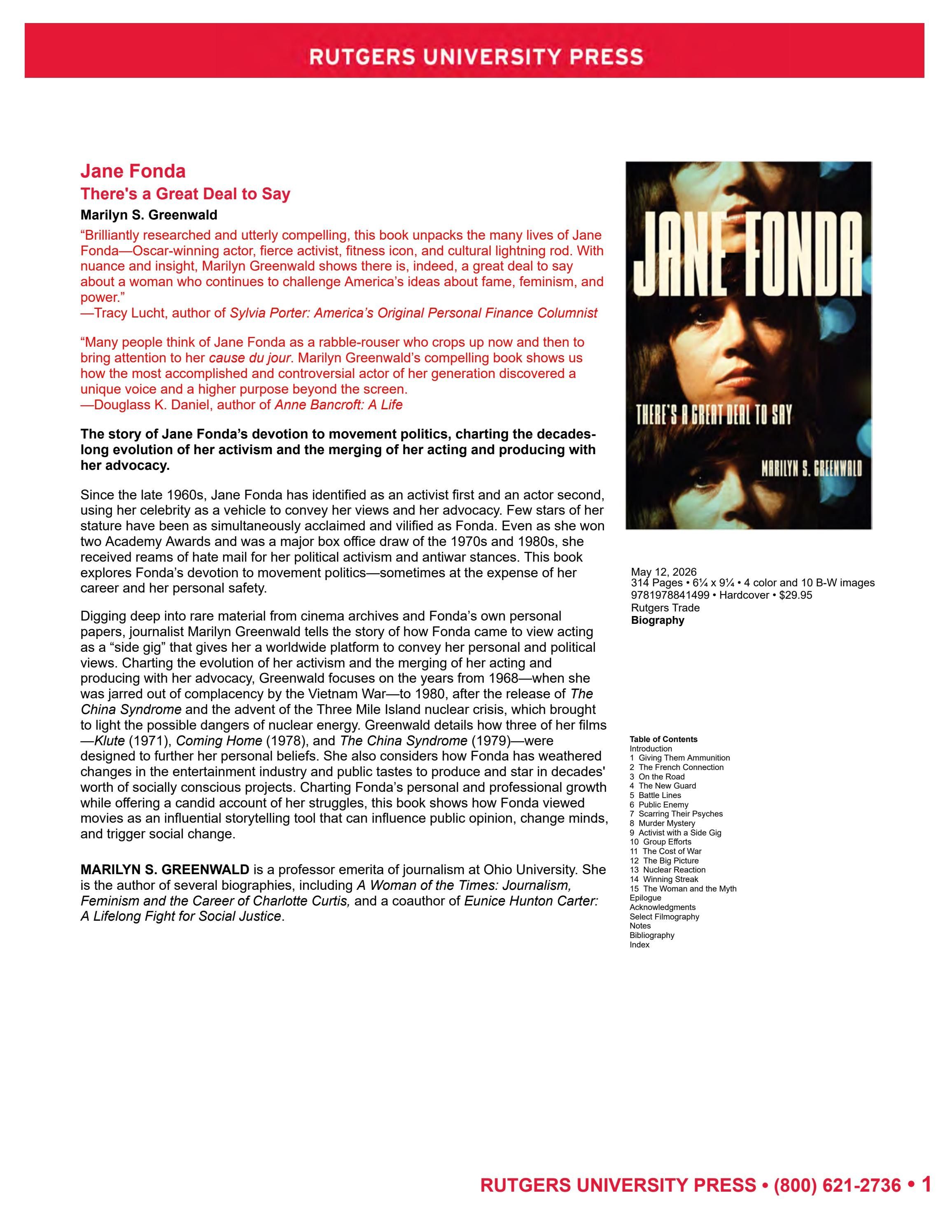 Rutgers University Press Spring and Summer Books Catalog Weekly Ad January 1 - December 31, 2026
