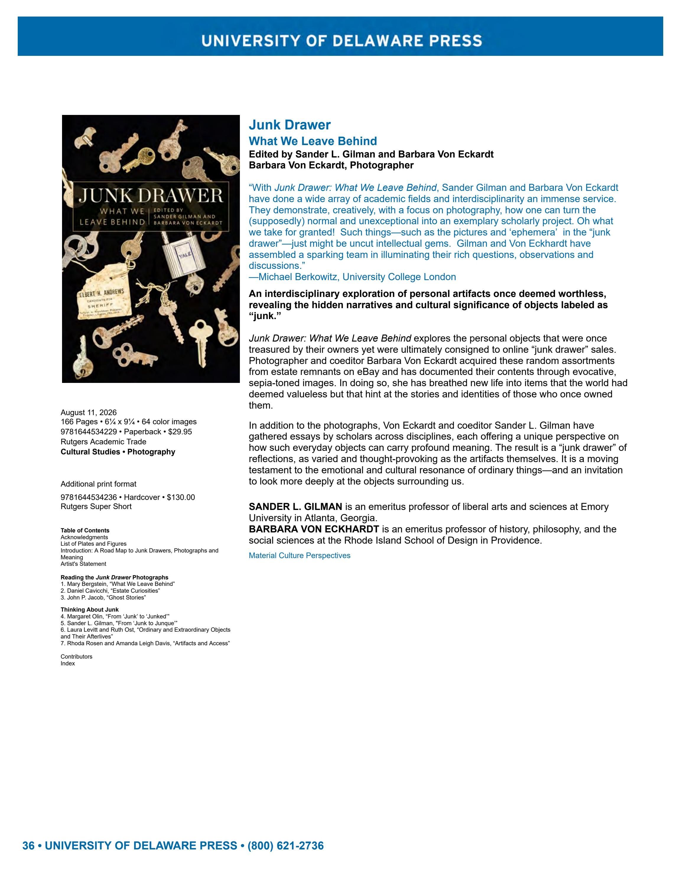 Rutgers University Press Spring and Summer Books Catalog Weekly Ad January 1 - December 31, 2026