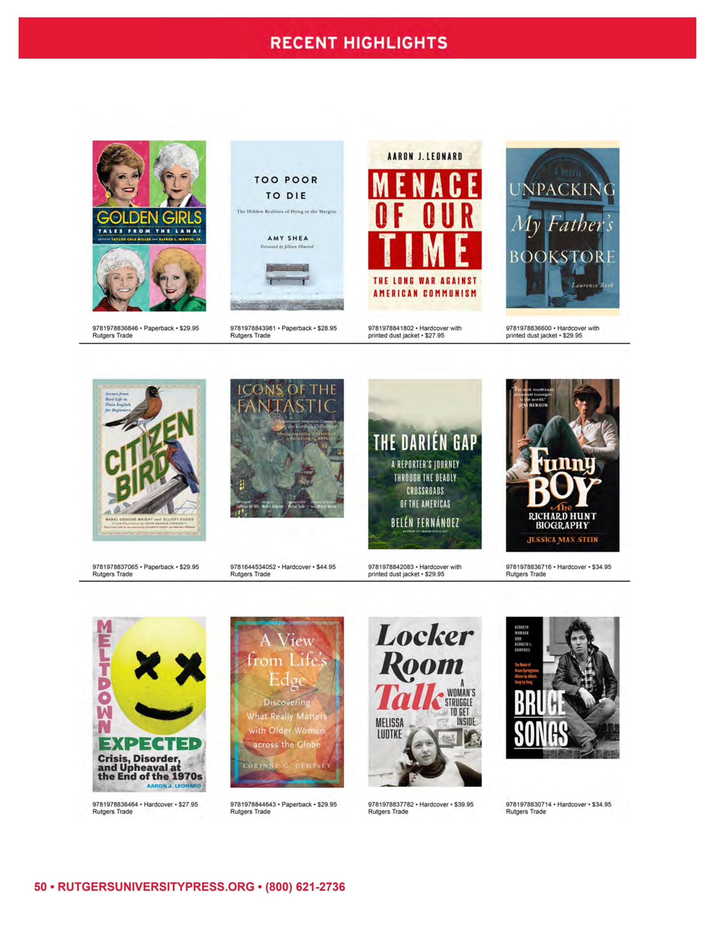 Rutgers University Press Spring and Summer Books Catalog Weekly Ad January 1 - December 31, 2026