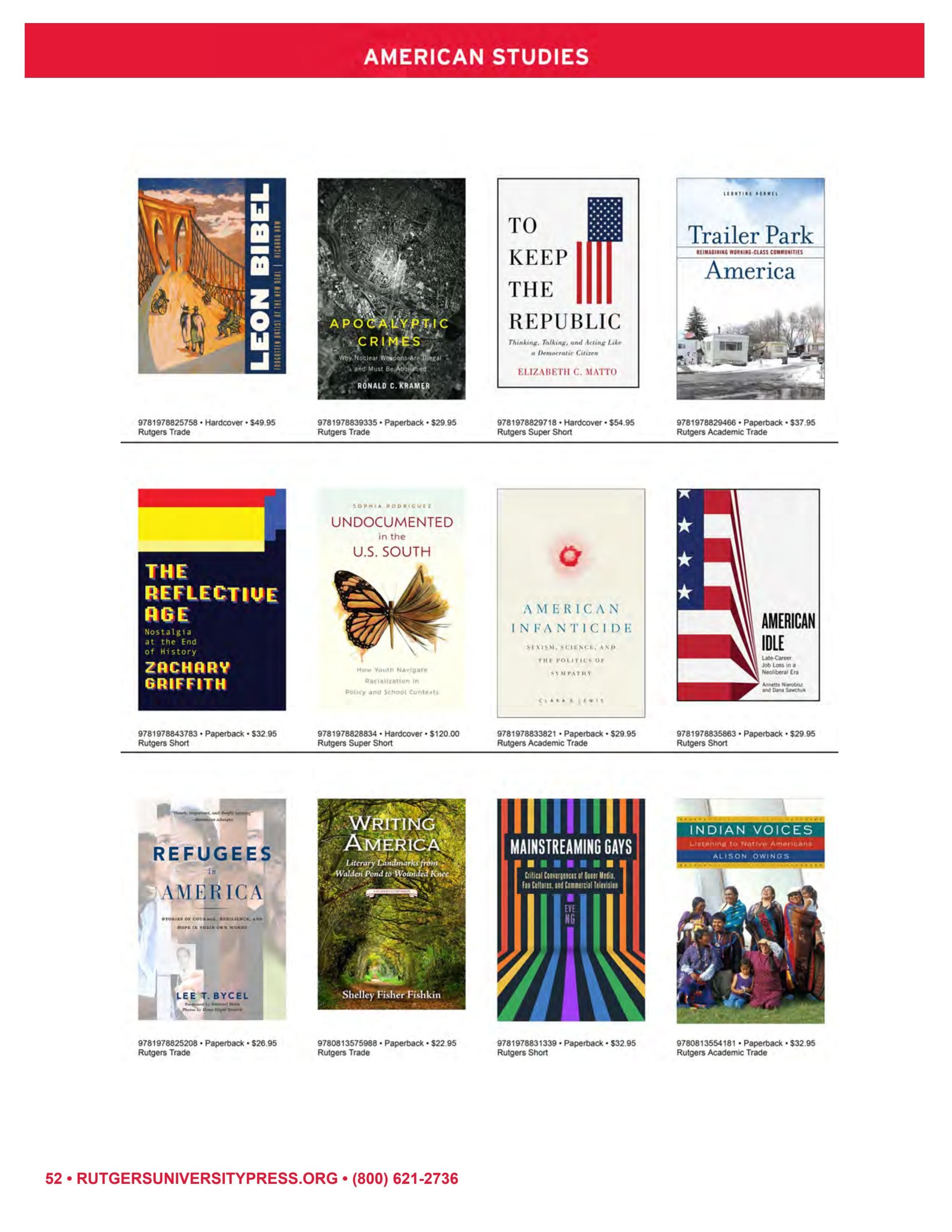 Rutgers University Press Spring and Summer Books Catalog Weekly Ad January 1 - December 31, 2026