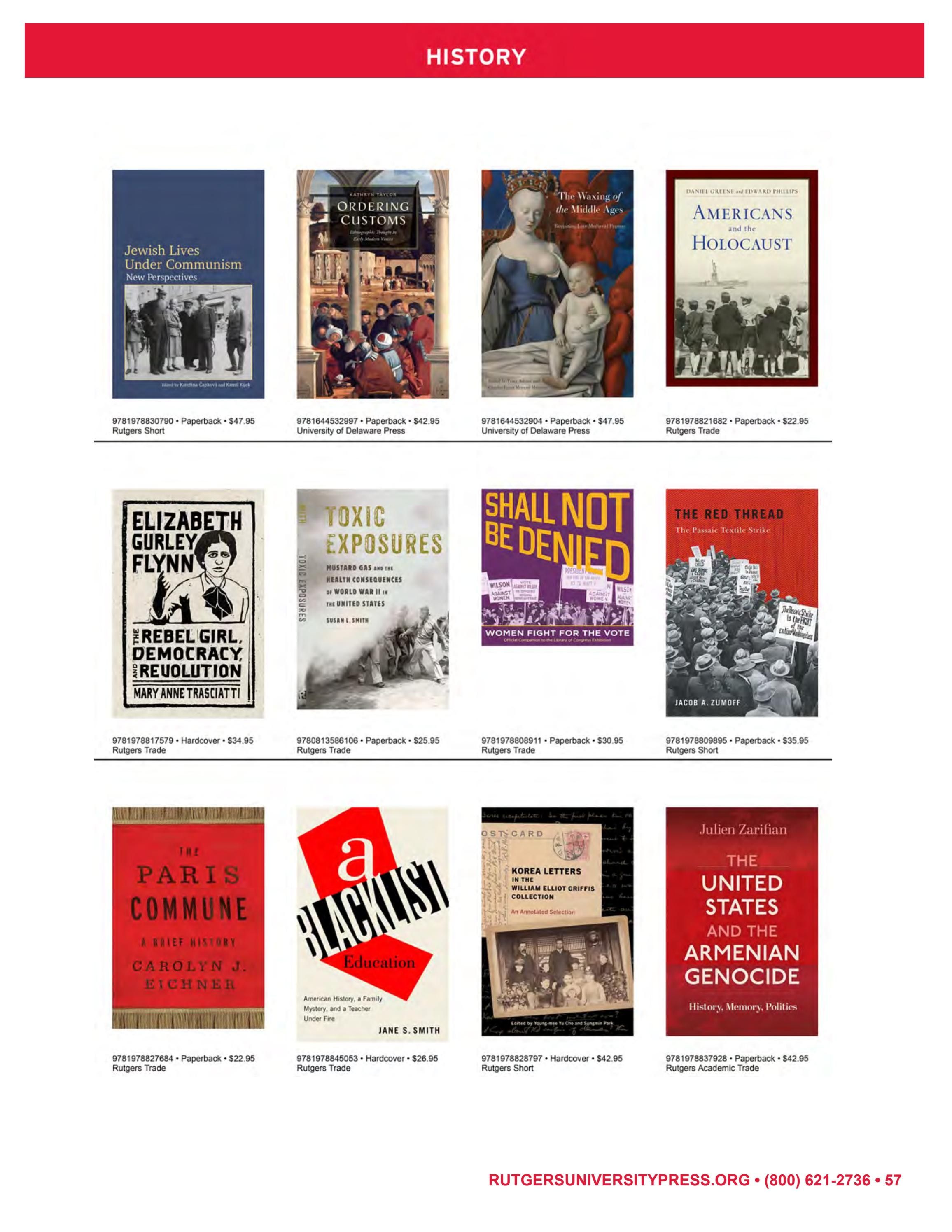 Rutgers University Press Spring and Summer Books Catalog Weekly Ad January 1 - December 31, 2026