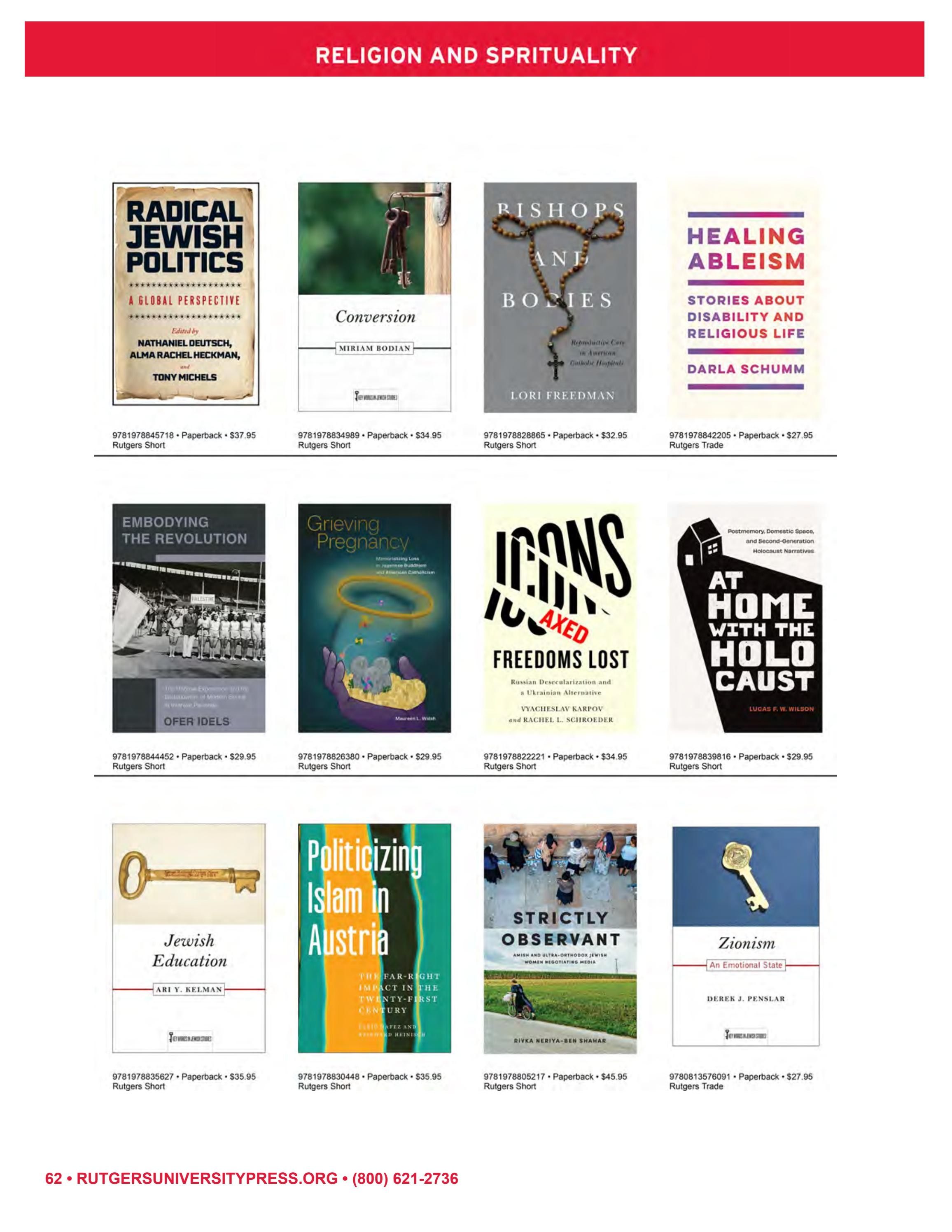 Rutgers University Press Spring and Summer Books Catalog Weekly Ad January 1 - December 31, 2026