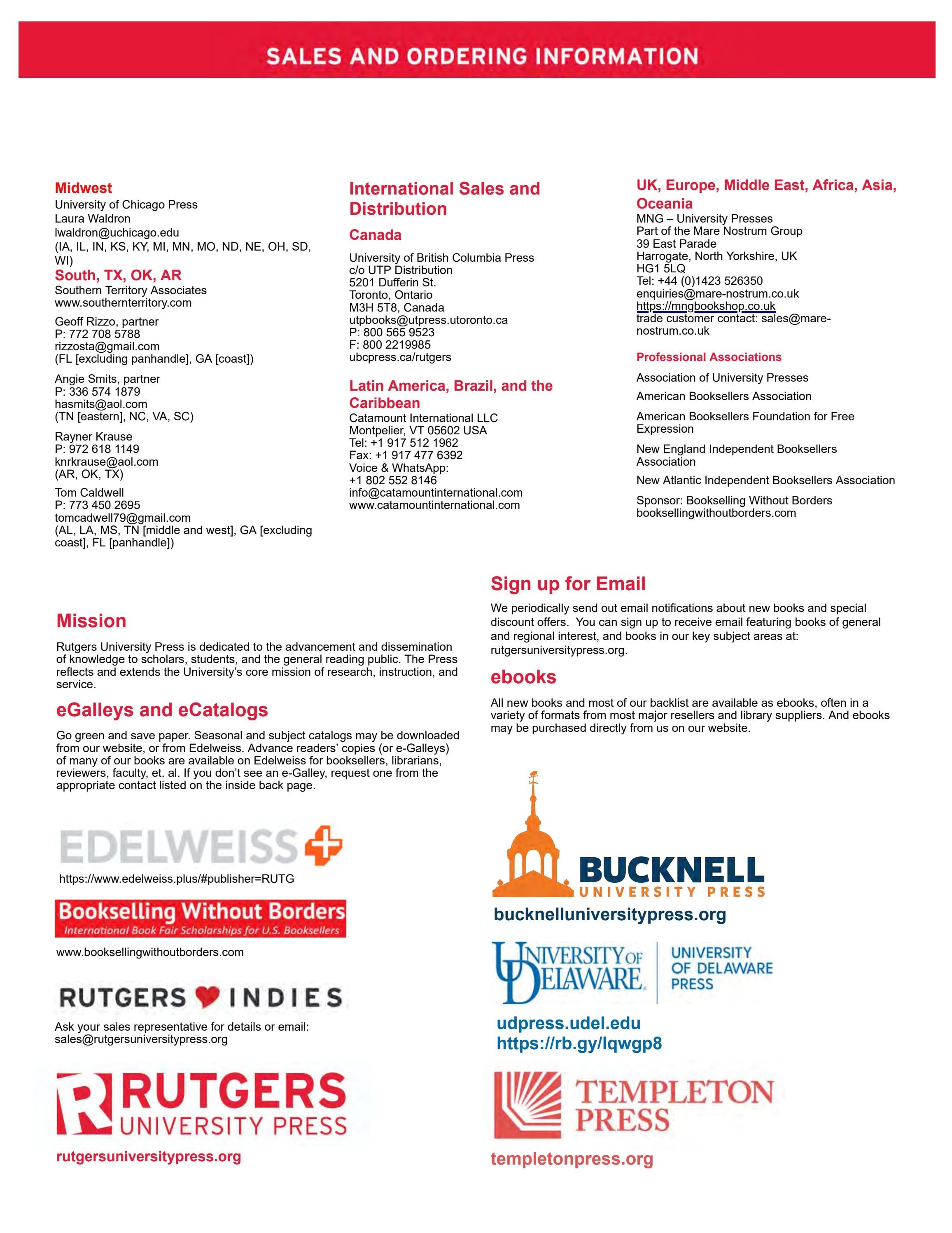 Rutgers University Press Spring and Summer Books Catalog Weekly Ad January 1 - December 31, 2026