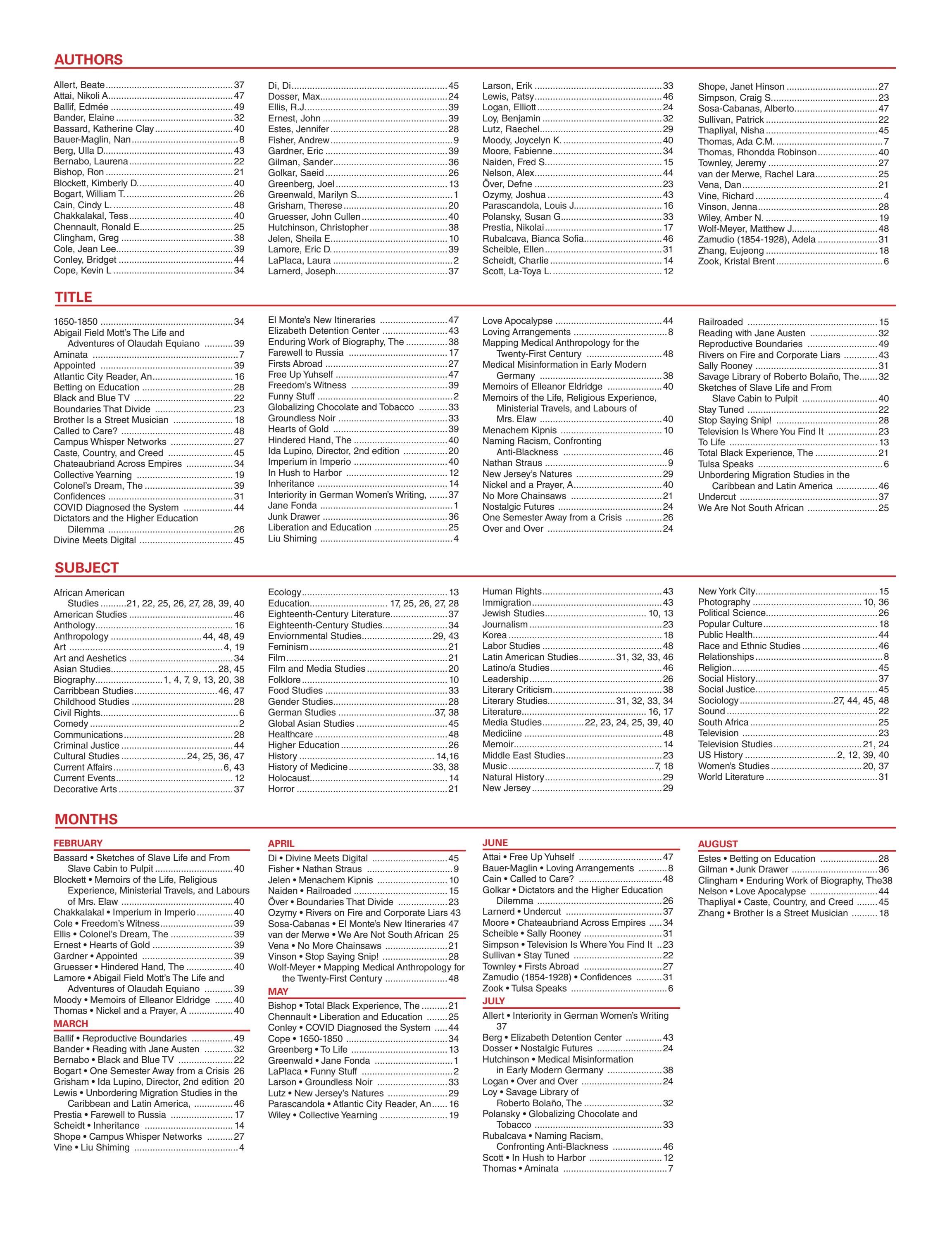 Rutgers University Press Spring and Summer Books Catalog Weekly Ad January 1 - December 31, 2026