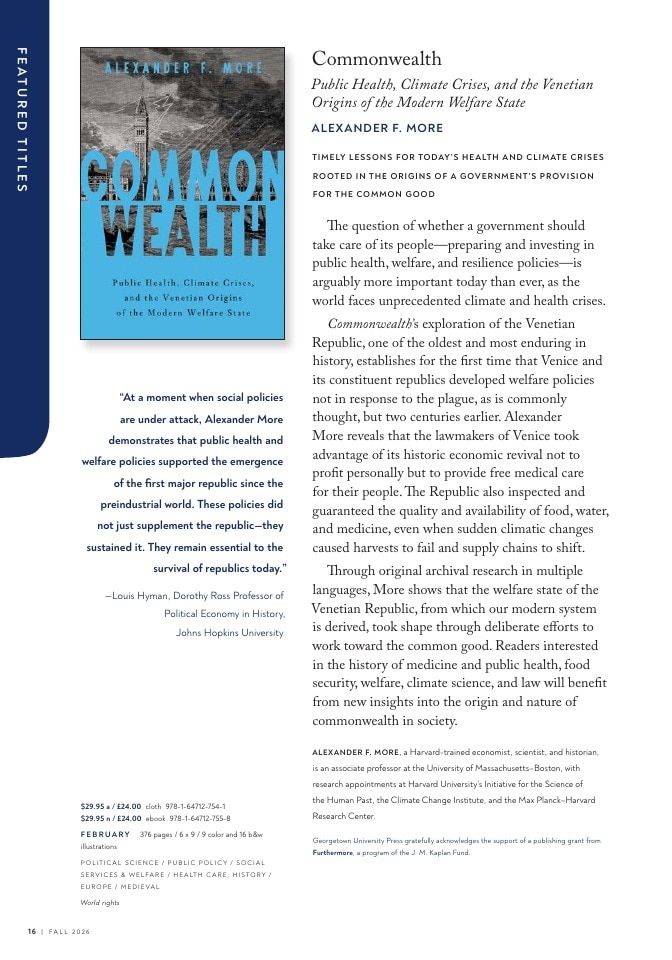 Georgetown University Press Fall Book Catalog Weekly Ad January 1 - December 31, 2026