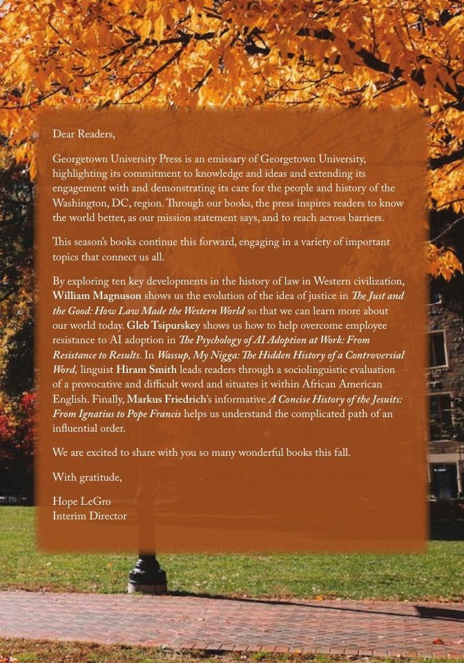 Georgetown University Press Fall Book Catalog Weekly Ad January 1 - December 31, 2026